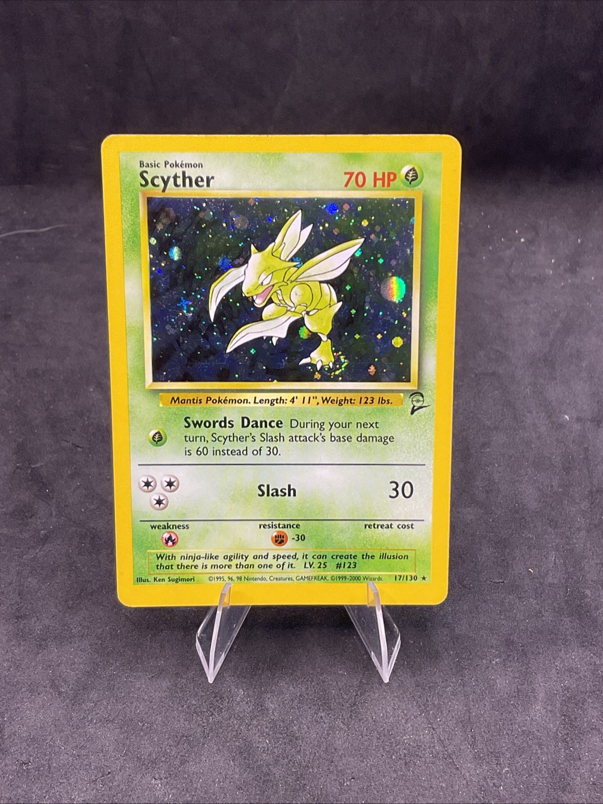Scyther – 017/130 – Base Set 2 – Holo – Pokemon Card