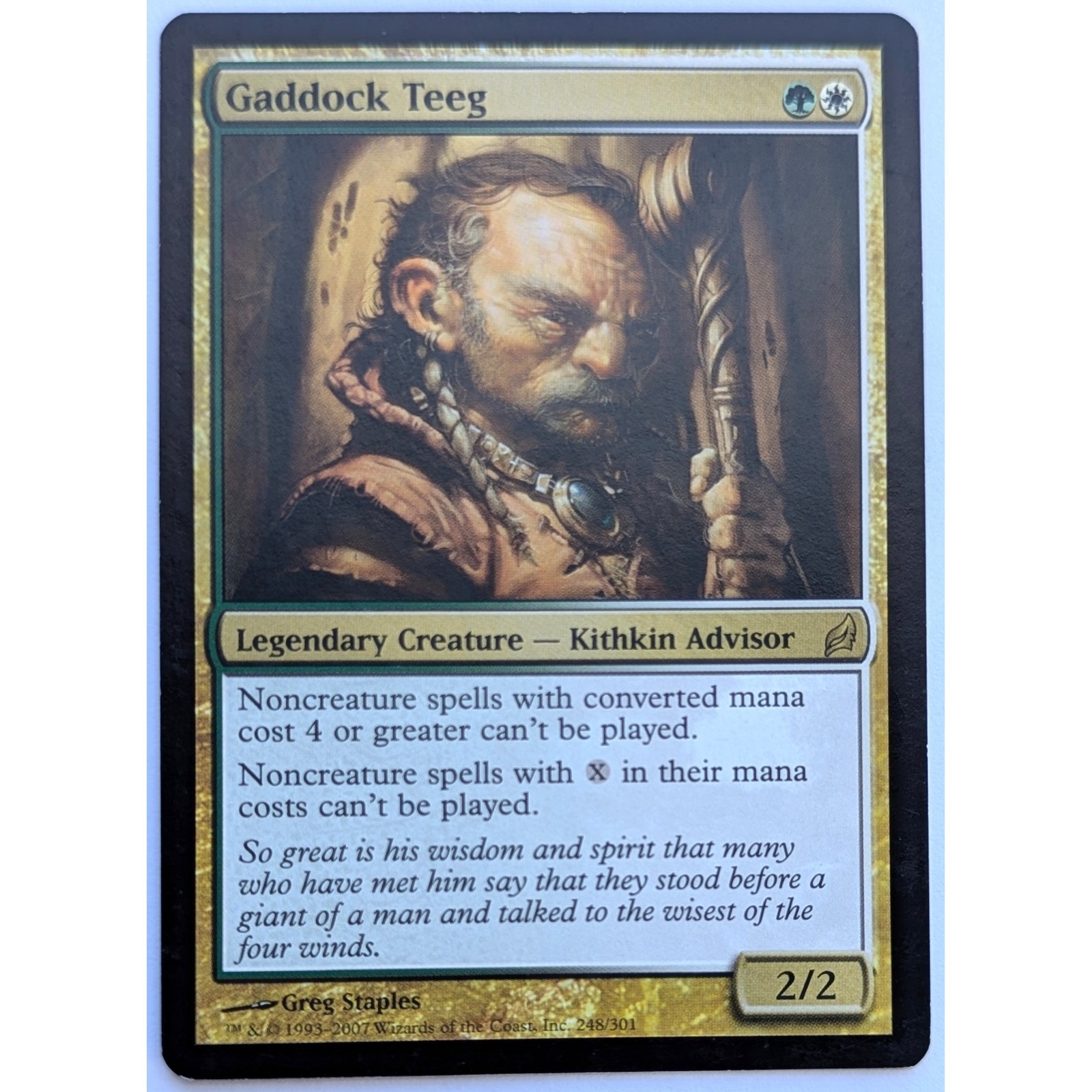 Gaddock Teeg, Lorwyn (LRW) #248, LP MTG