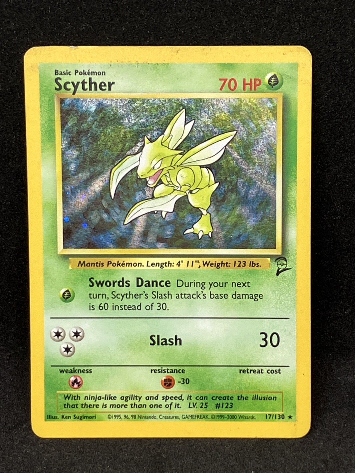 Scyther 017/130 Base Set 2 Holo LP