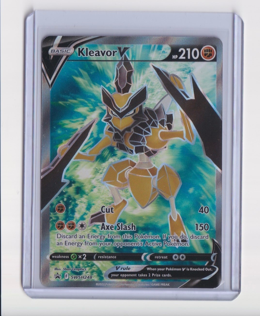 KLEAVOR V (FULL ART) SWSH248 SWORD & SHIELD PROMO PROMO POKEMON HOLO NM/M