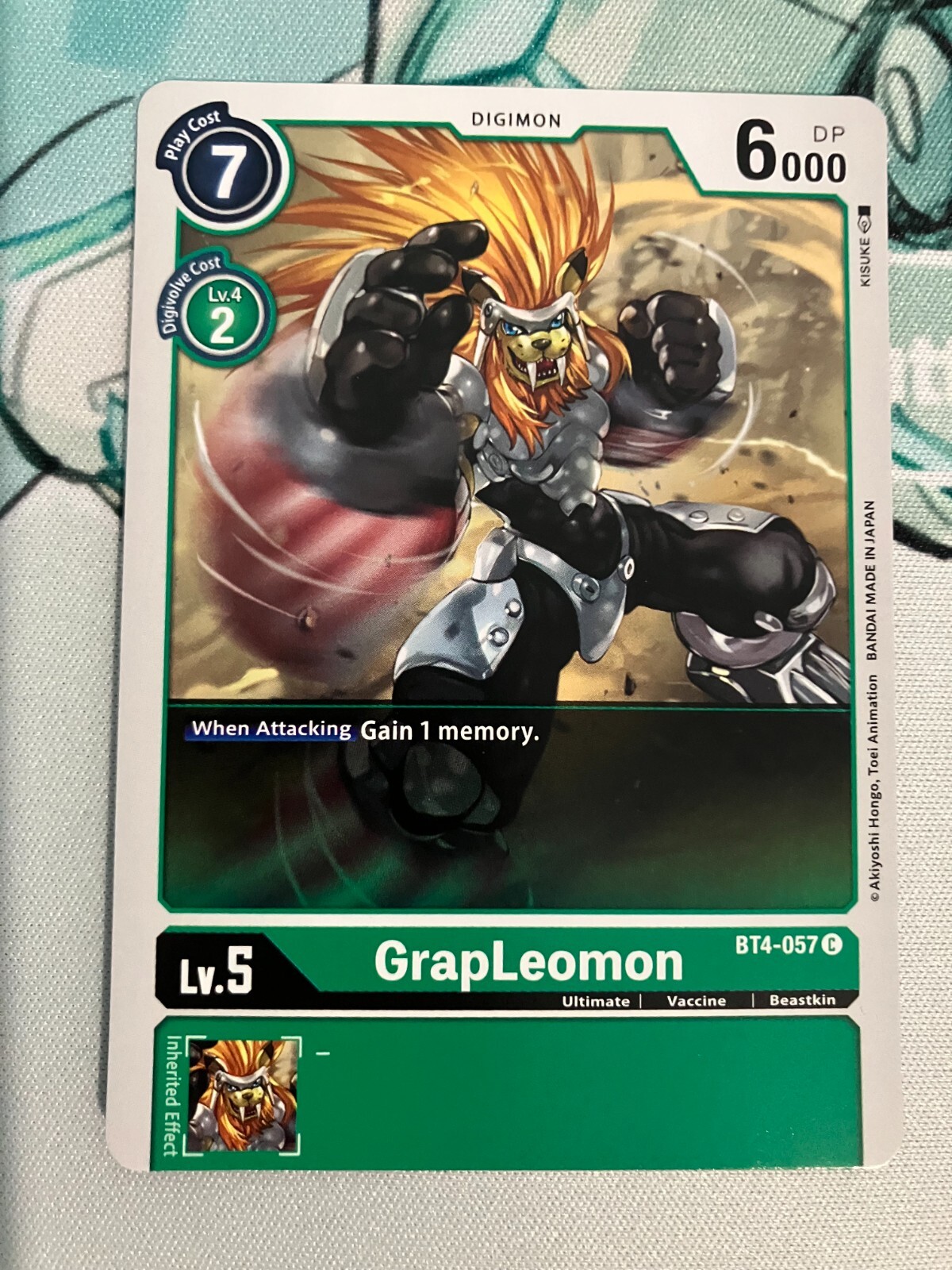 GrapLeomon BT4-057 C Digimon CCG | Great Legend Near Mint