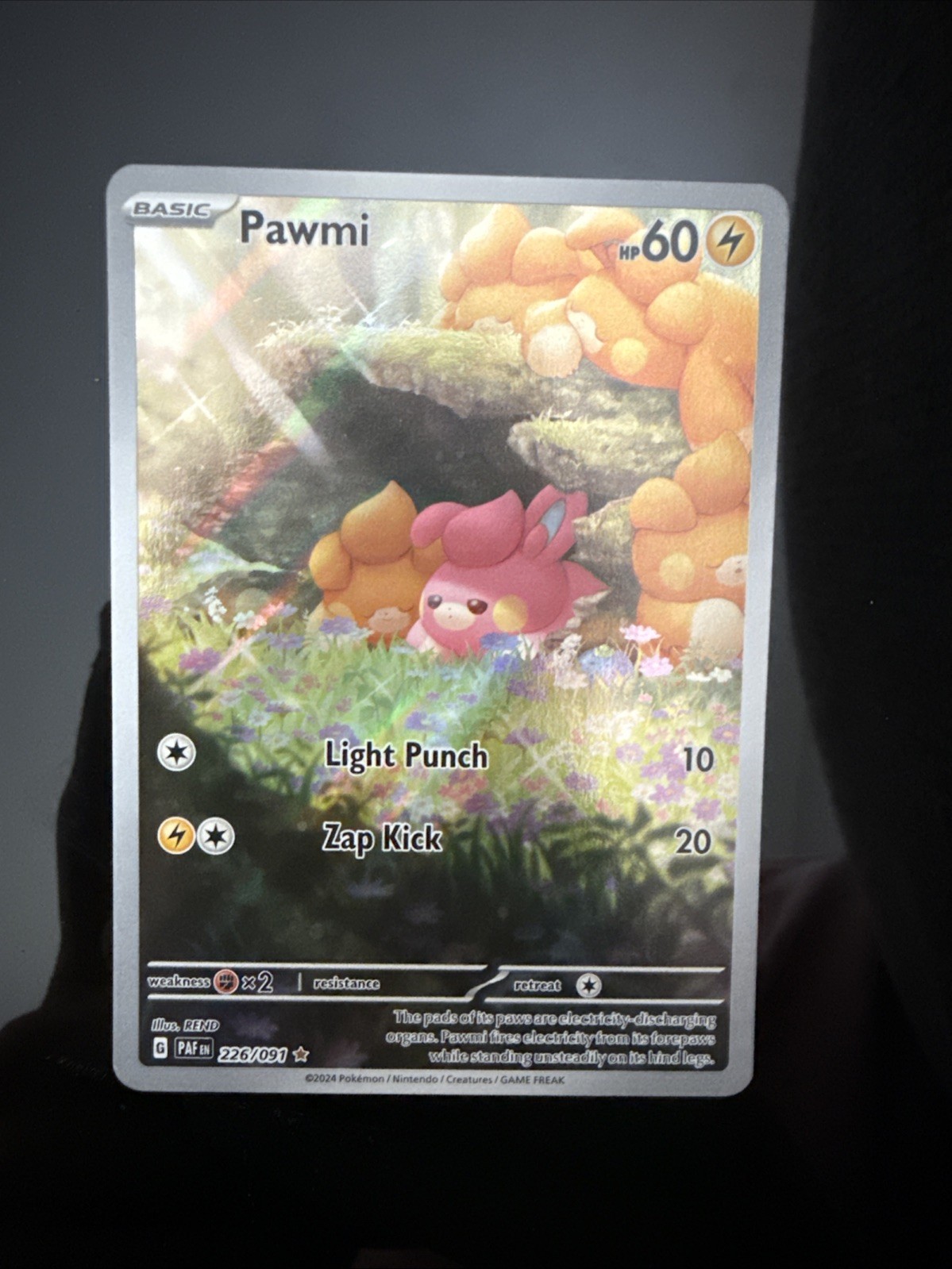 Pawmi 226/091 SV: Paldean Fates Holo