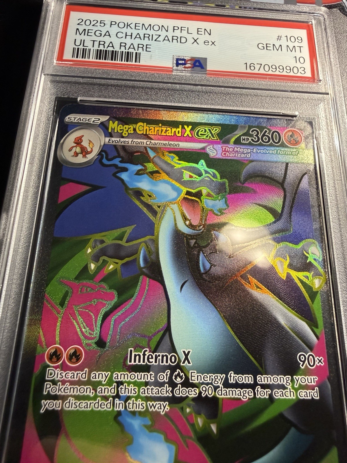 [ PSA 10 ] Mega Charizard x EX 109/094 Phantasmal Flames Holo Ultra Rare