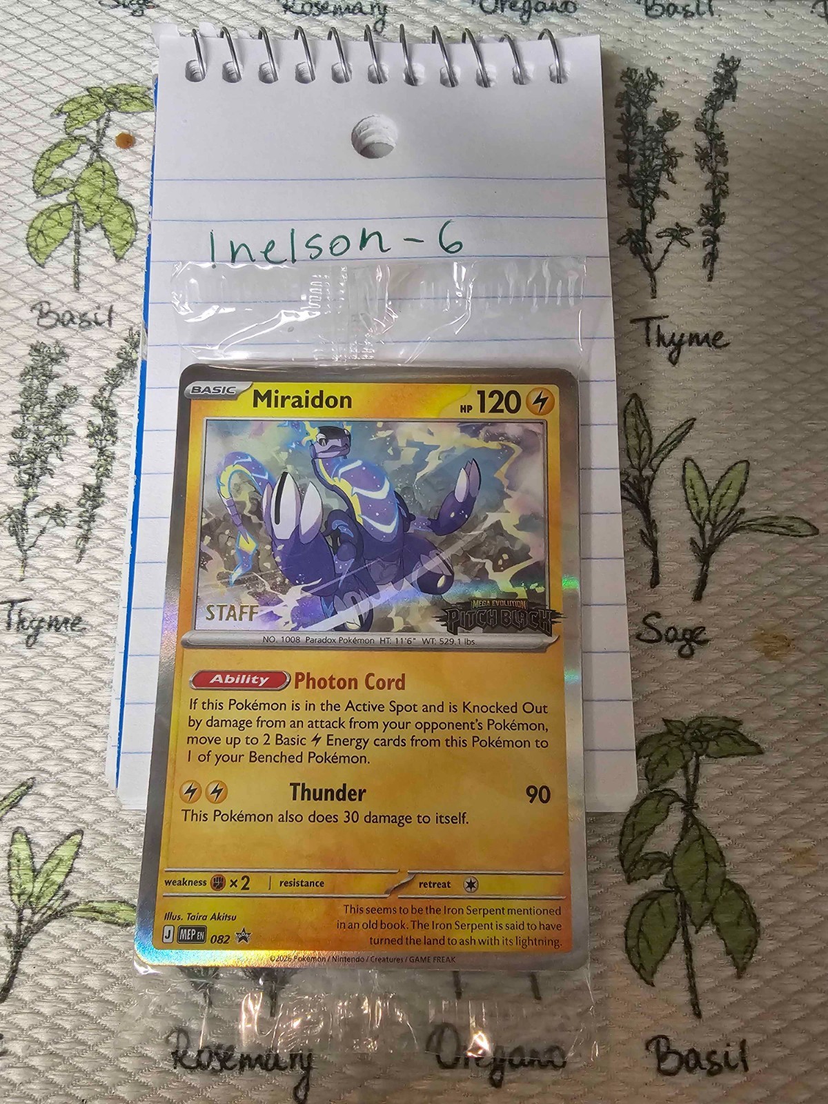Pitch Black Prerelease Staff Promo Card 4-pack Sealed New In Plastic Pokemon TCG