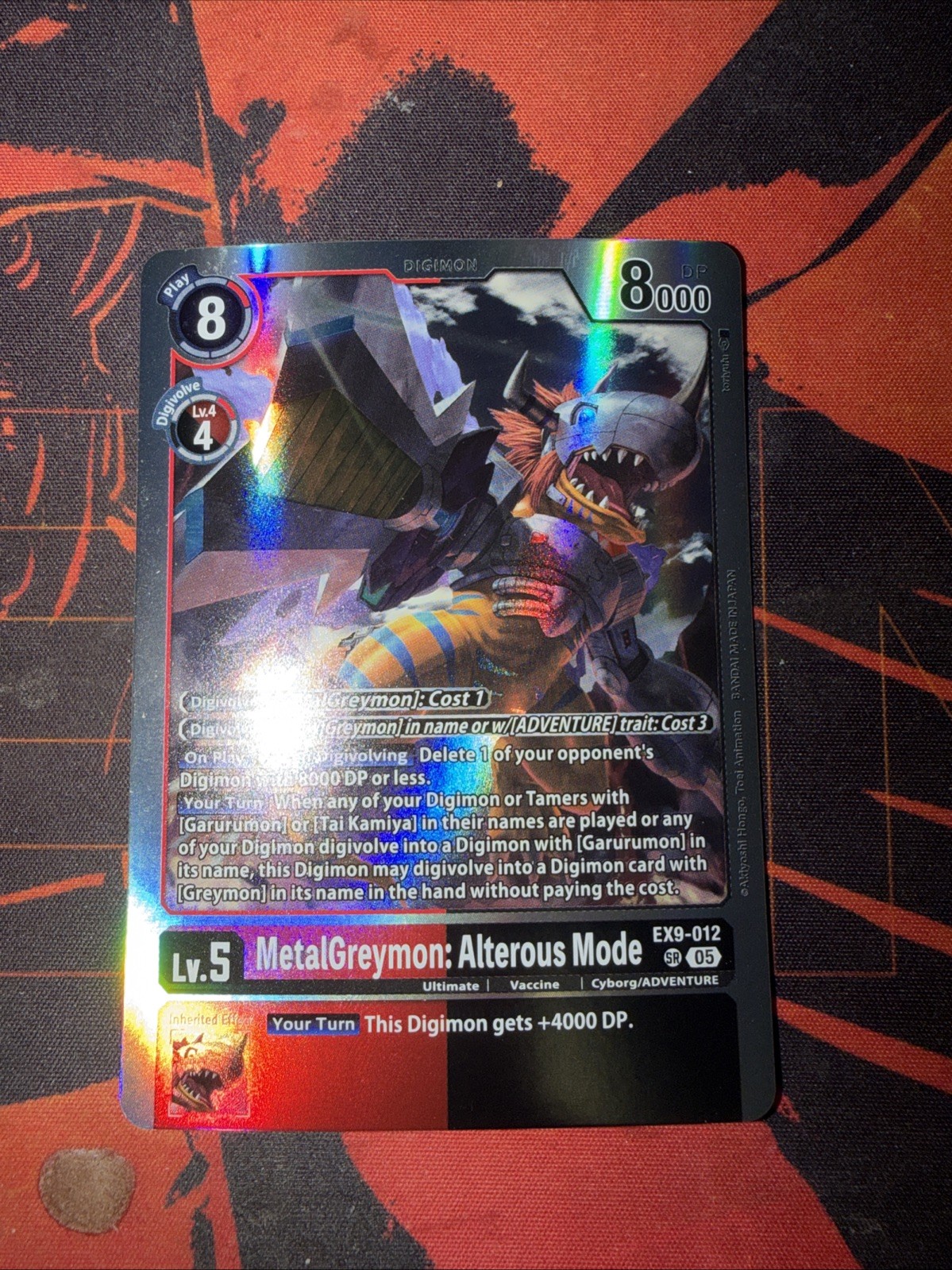 MetalGreymon: Alterous Mode EX9-012 SR VERSUS MONSTERS Digimon TCG