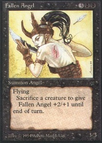 1x Fallen Angel Heavy Play, English Legends MTG Magic