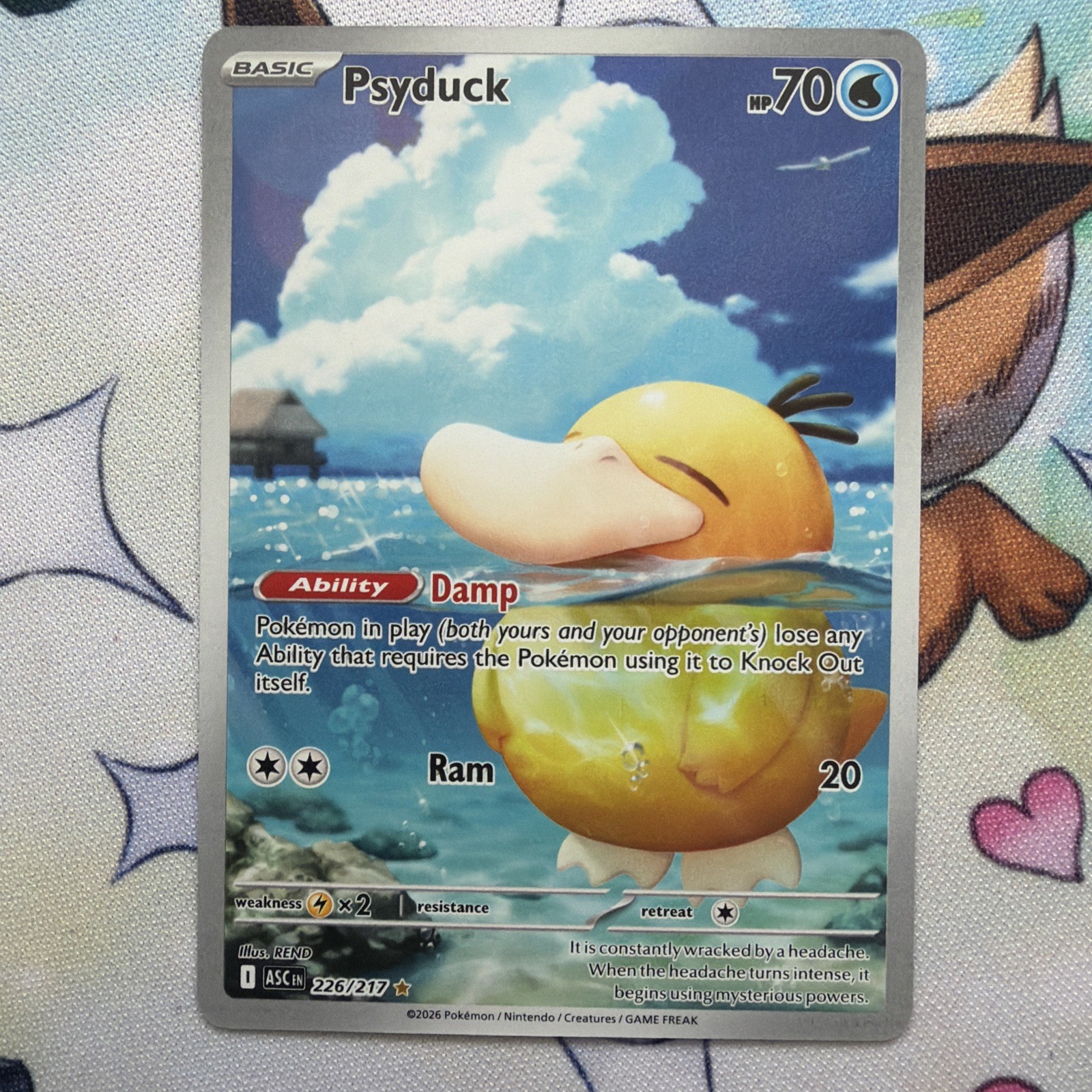 Psyduck 226/217 ascended hero’s Illustration Rare Holo (English)