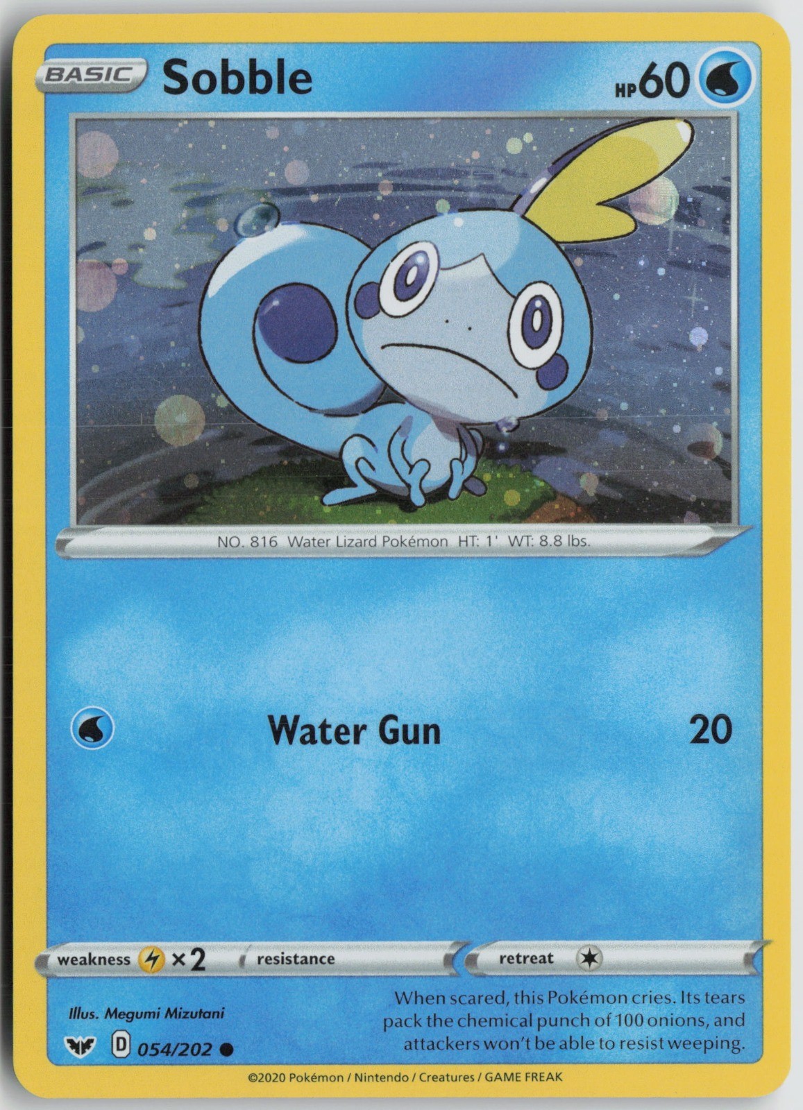 Sobble 54/202 Cosmos Holo Promo Blister Exclusives 054/202 NM Megumi Mizutani