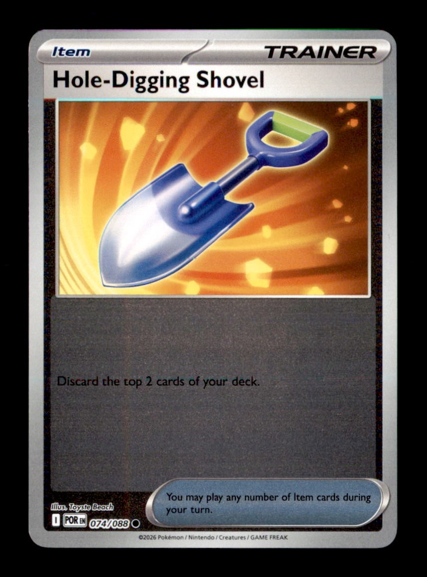 Hole-Digging Shovel Reverse Holo Common ME03: Perfect Order 074/088 NM
