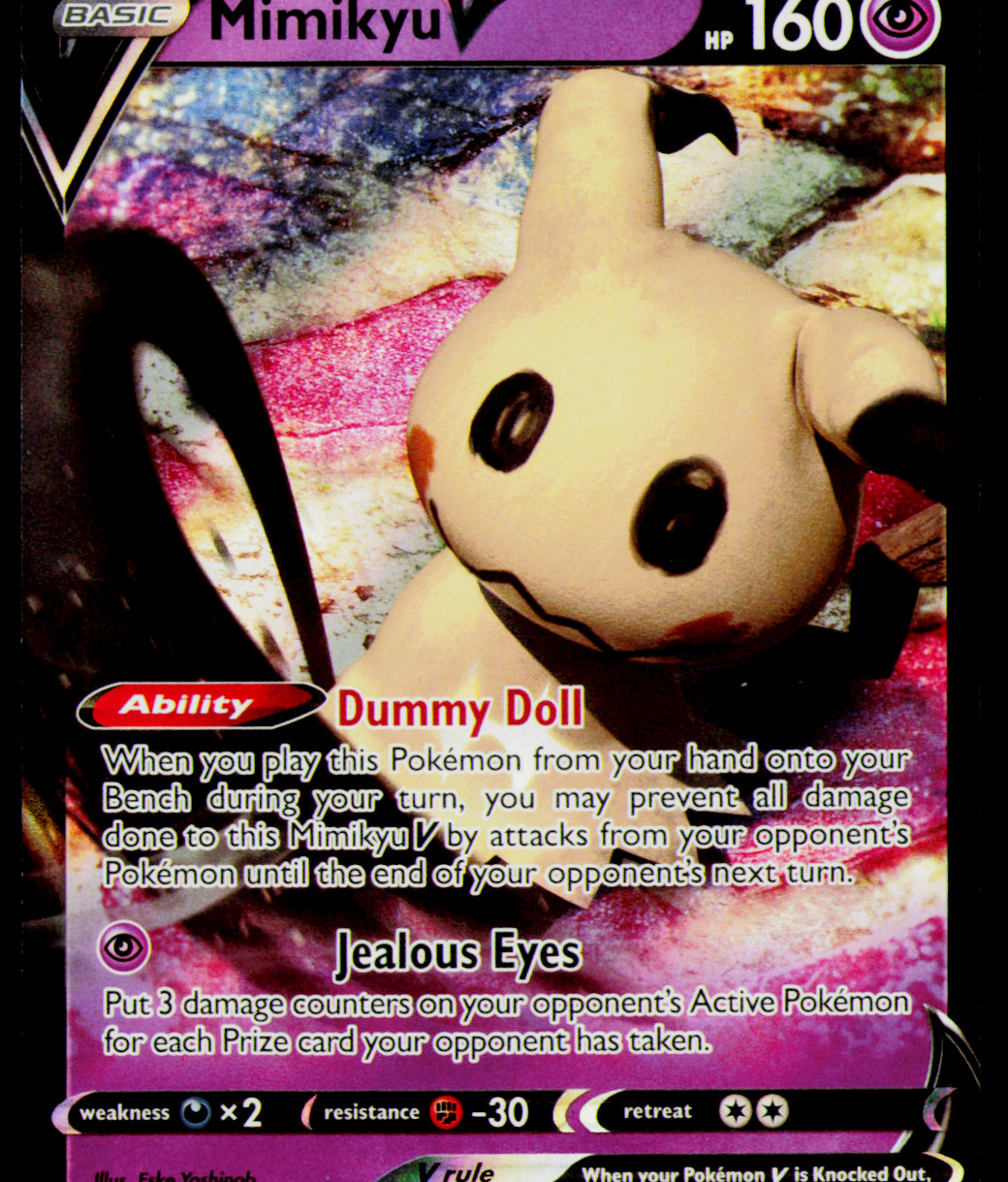 Mimikyu V Holo Ultra Rare SWSH09: Brilliant Stars 068/172 NM