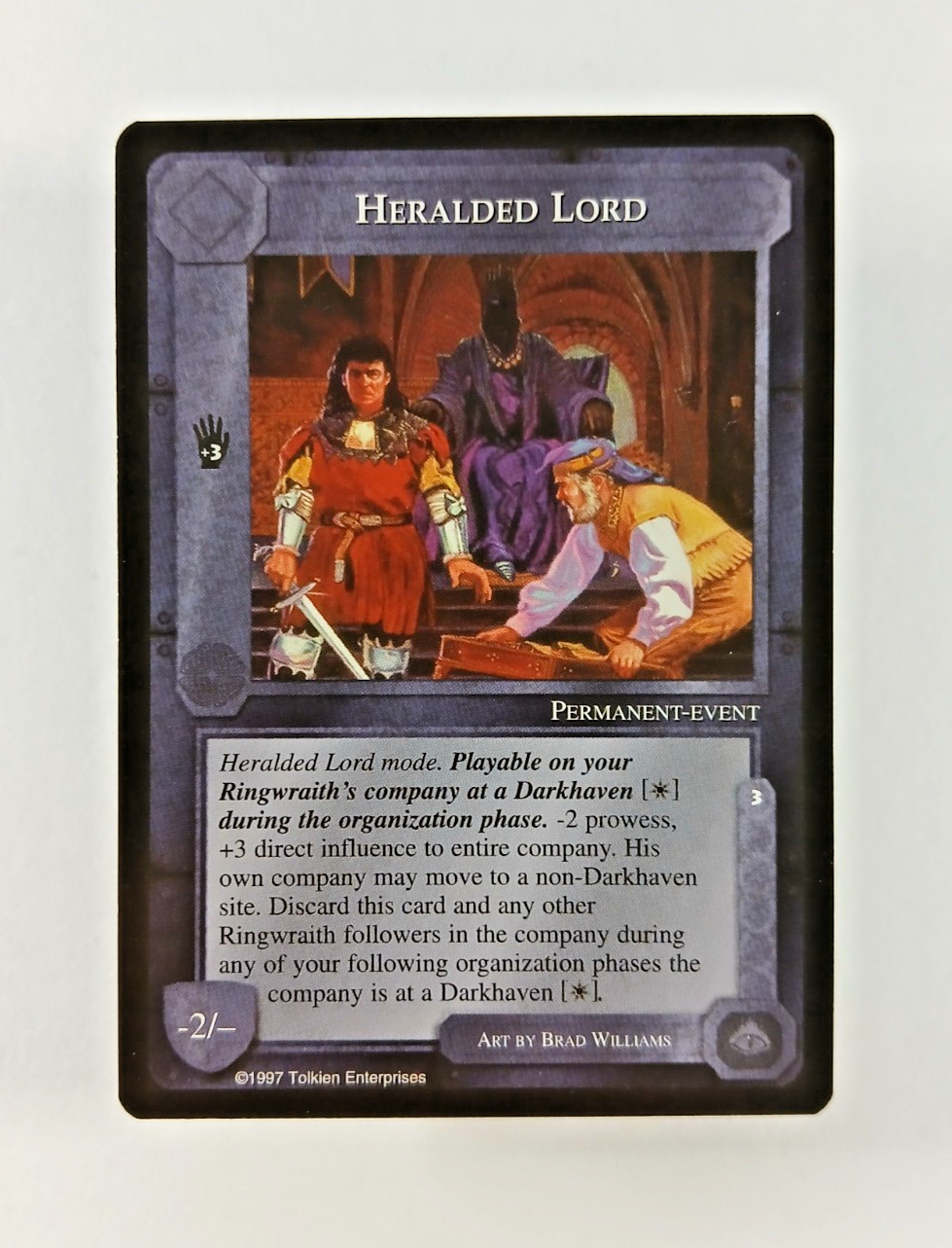 Heralded Lord – Middle Earth CCG card (1997 ICE) MECCG Lidless Eye Resource LotR
