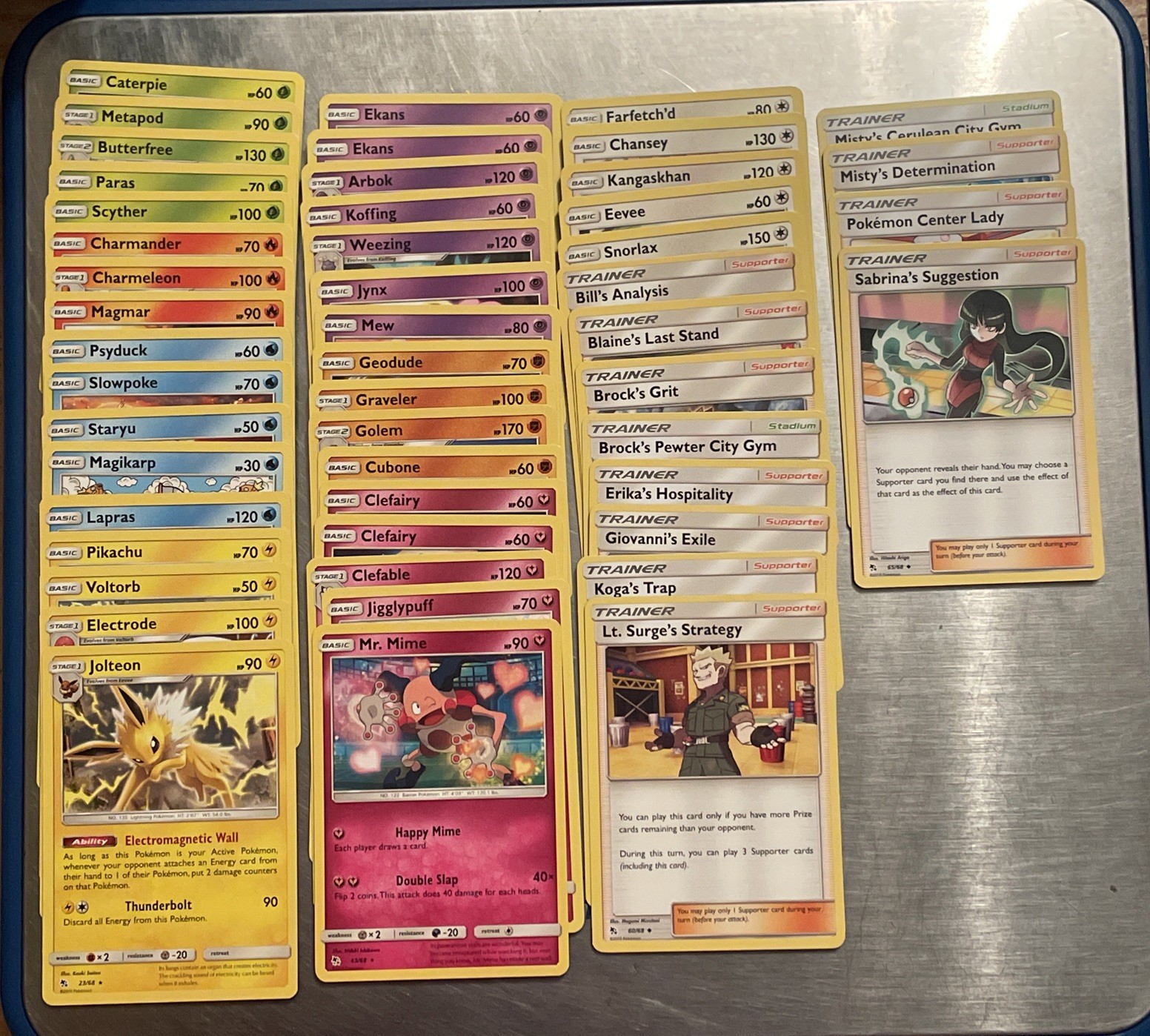 Pokemon Cards Hidden Fates Complete (50) set Common/Un-Common + Rares pack fresh