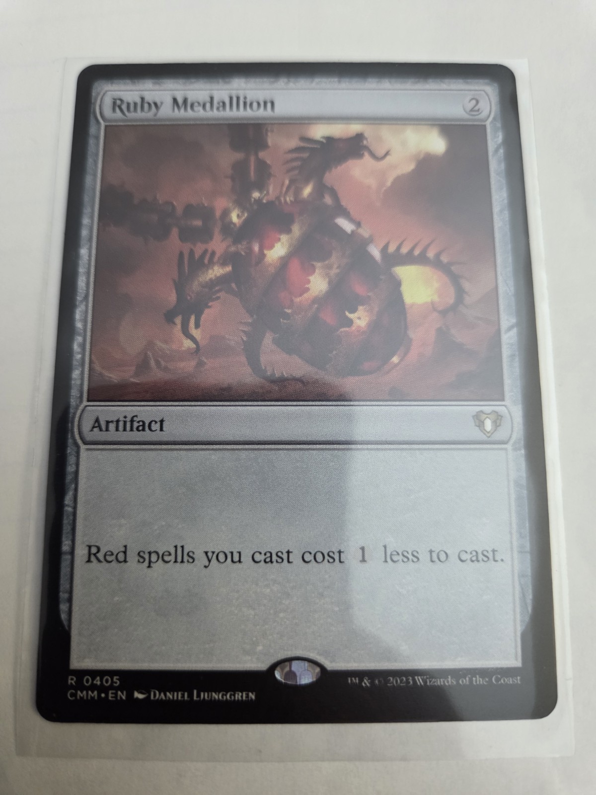 mtg, Ruby Medallion Commander Masters Regular NM