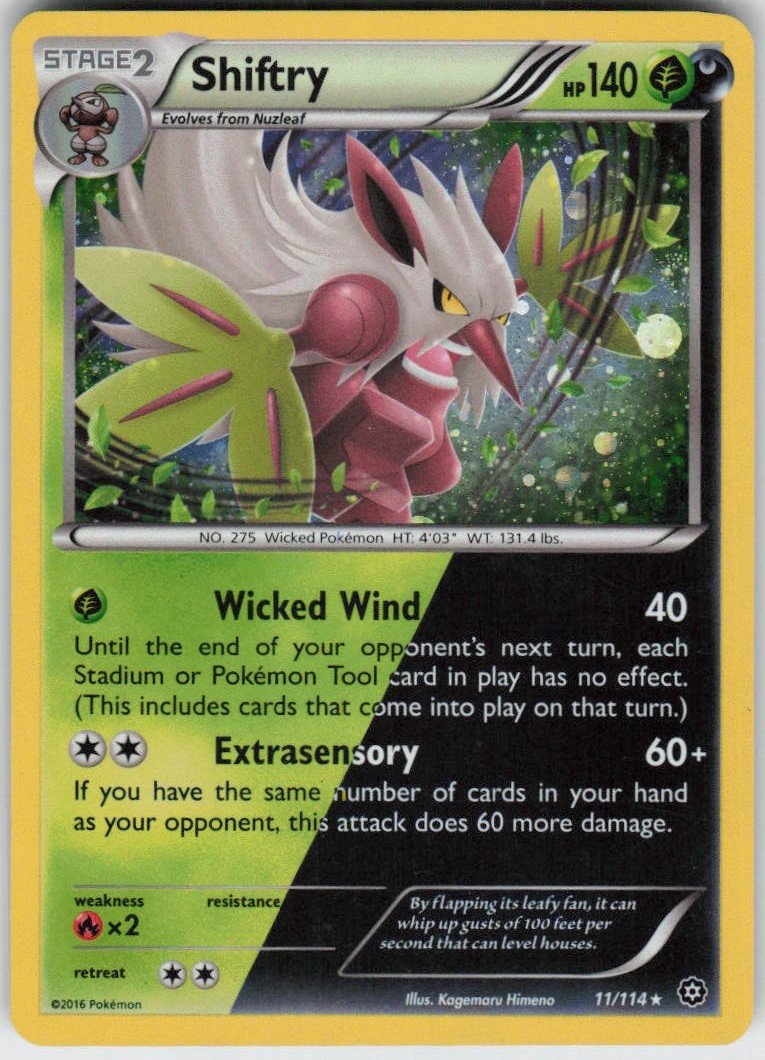 Holo Shiftry 011/114 Promo Miscellaneous Cards & Products Near Mint