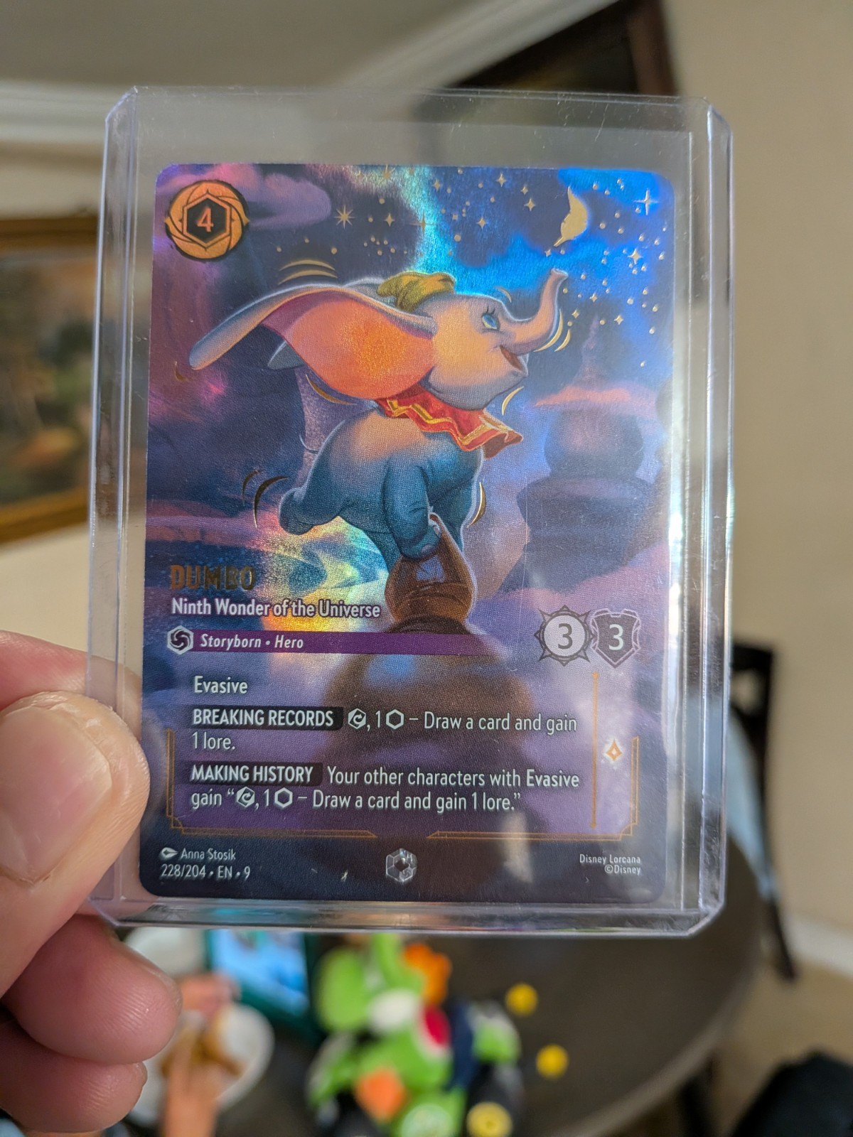 Ravensburger Disney Lorcana Dumbo – Ninth Wonder 228/204 Enchanted Foil