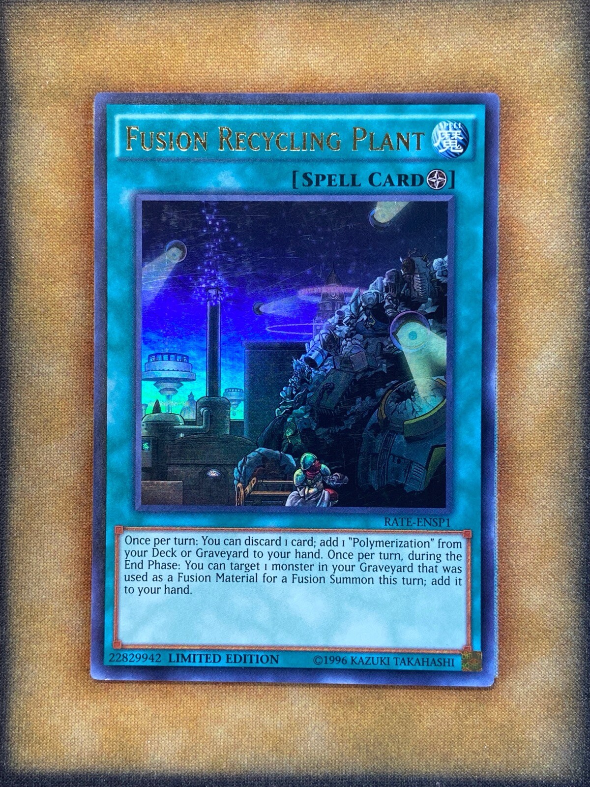 Yugioh Fusion Recycling Plant RATE-ENSP1 Ultra Rare Limited Edition NM