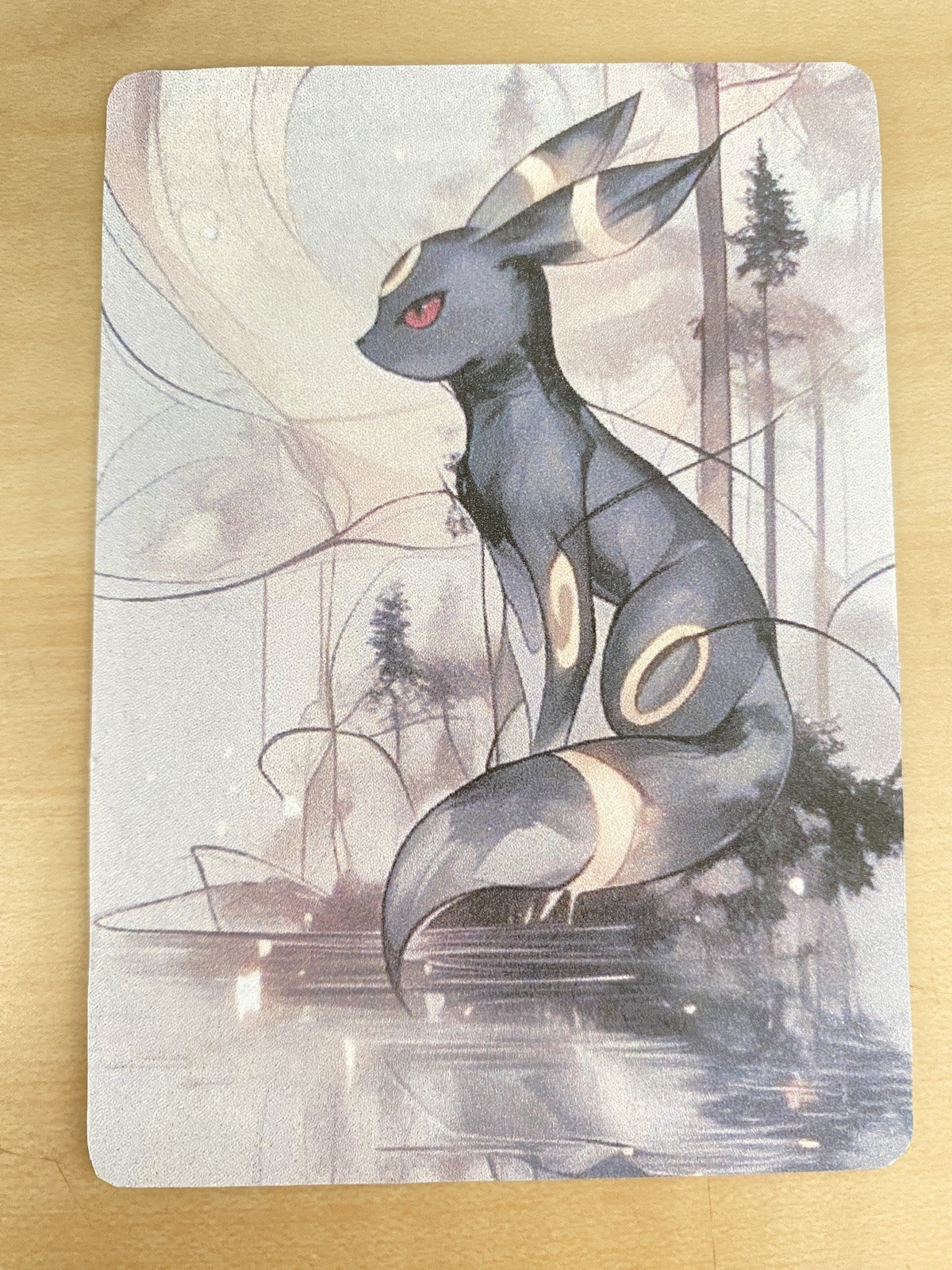 Anime ART STYLE Umbreon Fan Full Art Pokemon Custom Card/perfect bookmark