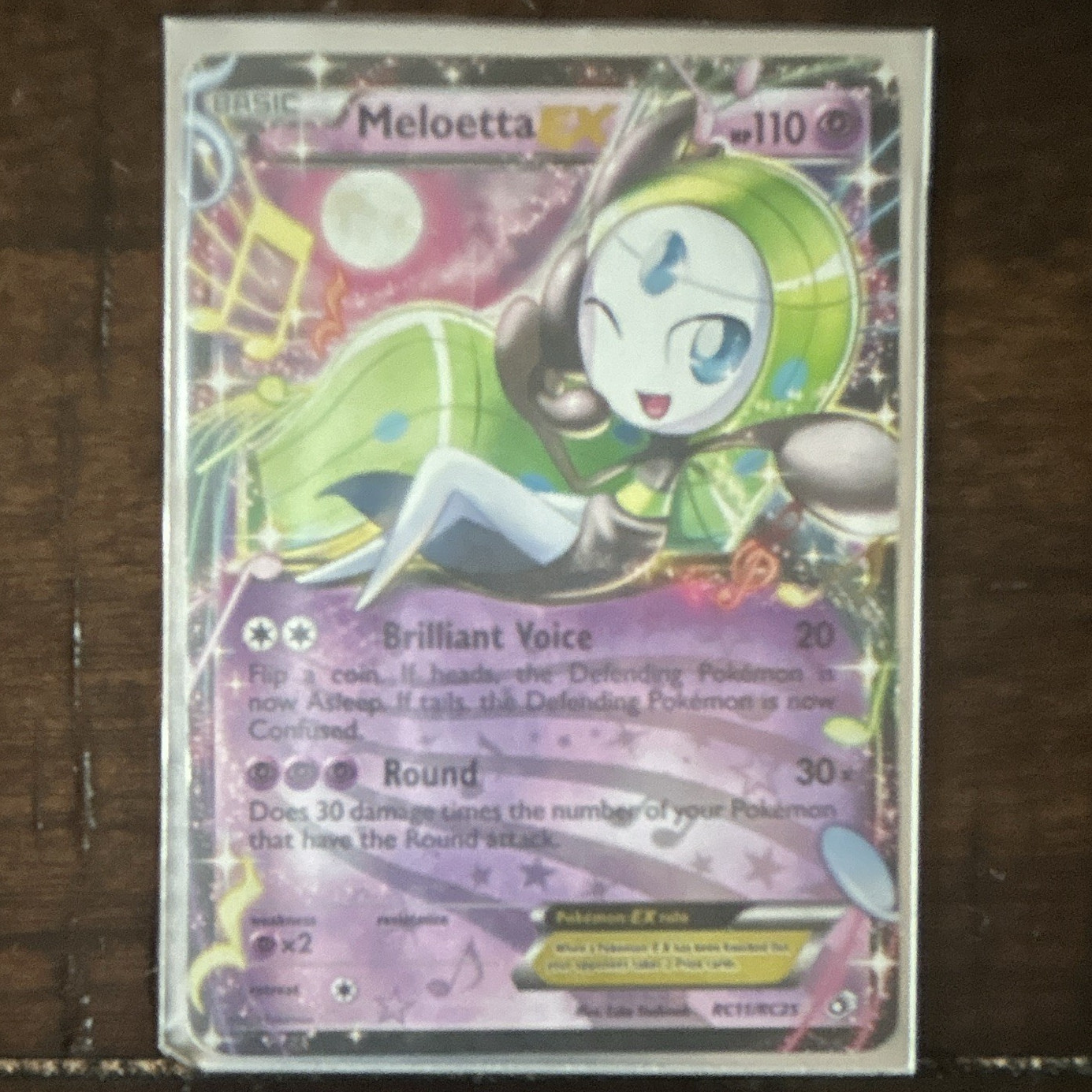 Pokemon TCG Meloetta EX RC11/RC25 Legendary Treasures Holo Ultra Rare HP 110