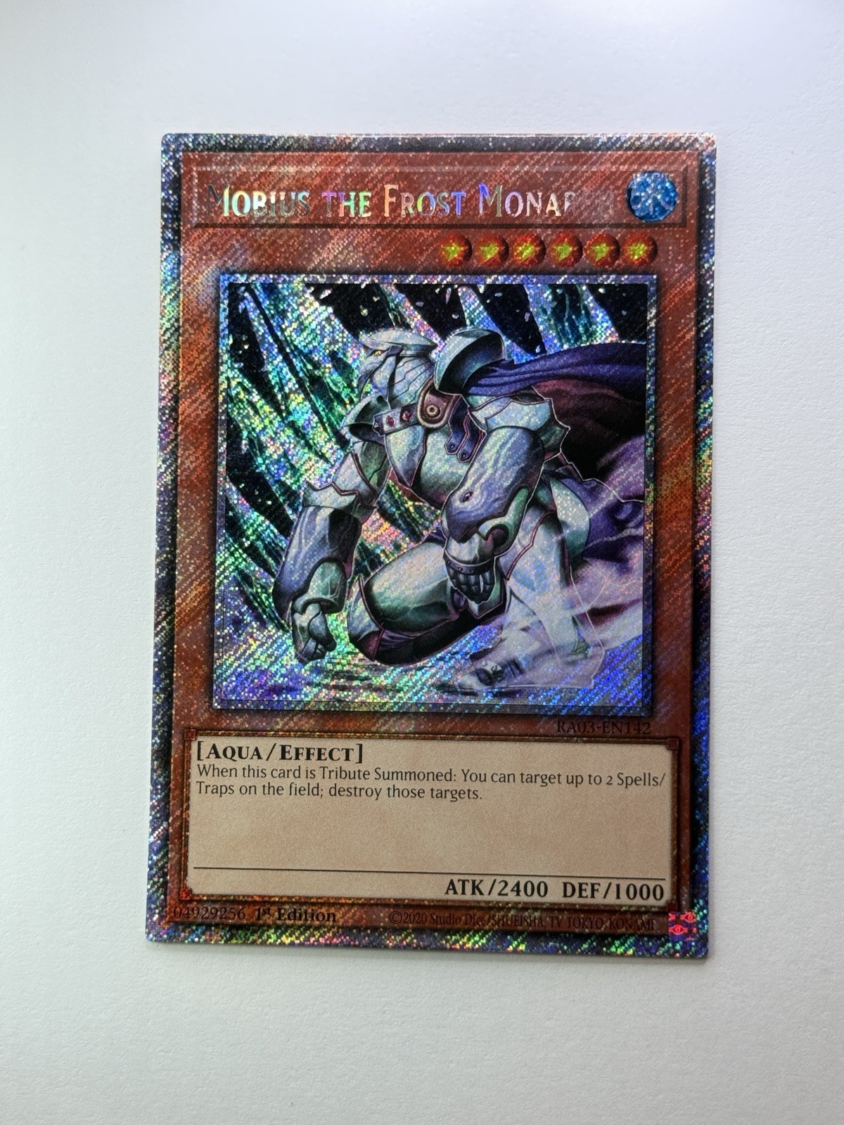 Mobius the Frost Monarch Platinum Secret Rare RA03-EN142 Near Mint 1st Edition
