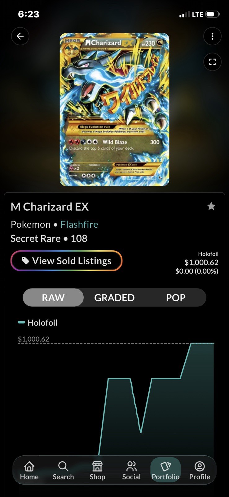 Pokémon M Charizard EX MEGA Secret Rare Holo 108/106 Flashfire 230 HP MAKE OFFER
