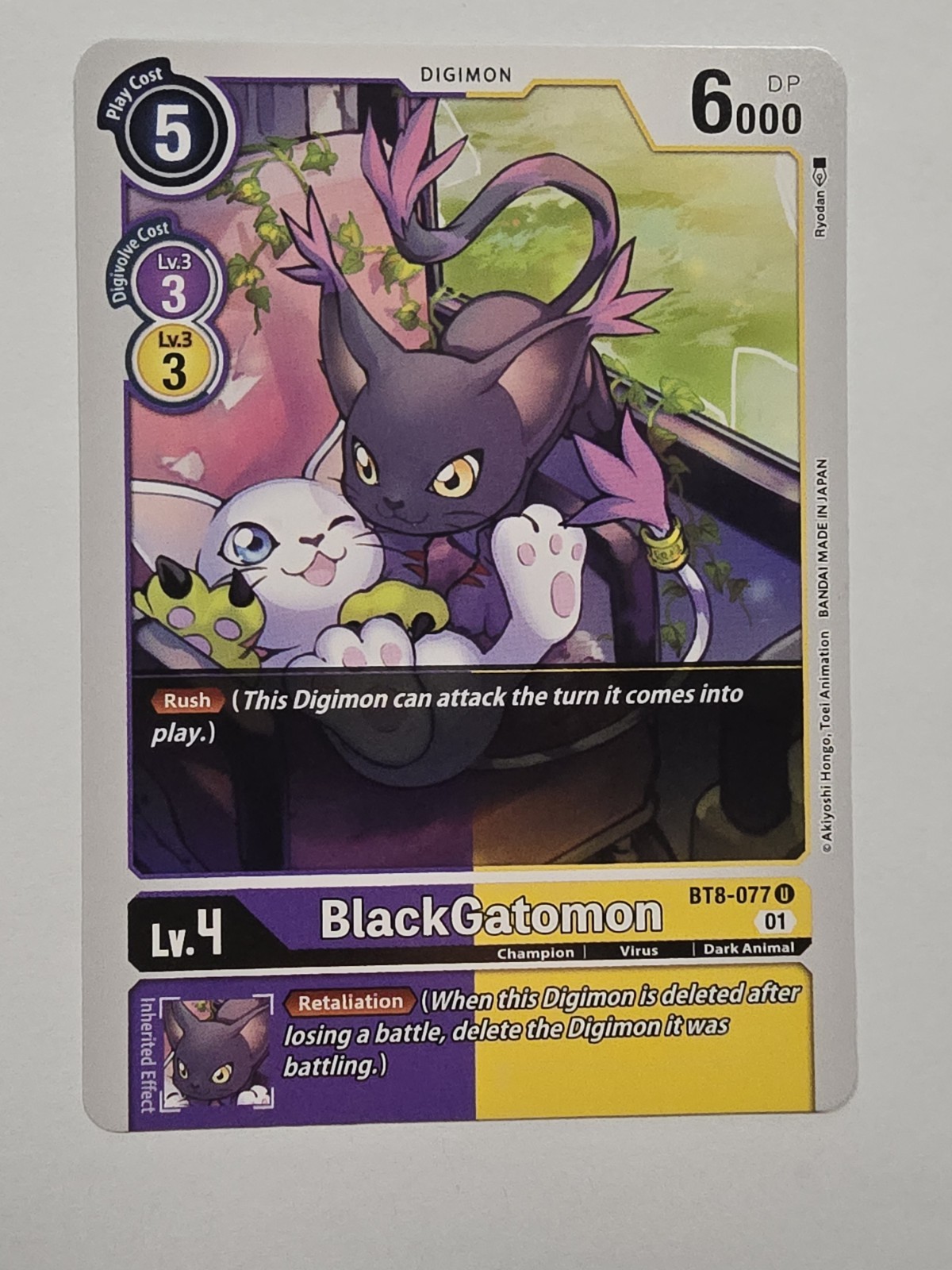 Digimon CCG BlackGatomon BT8-077 Regular New Awakening