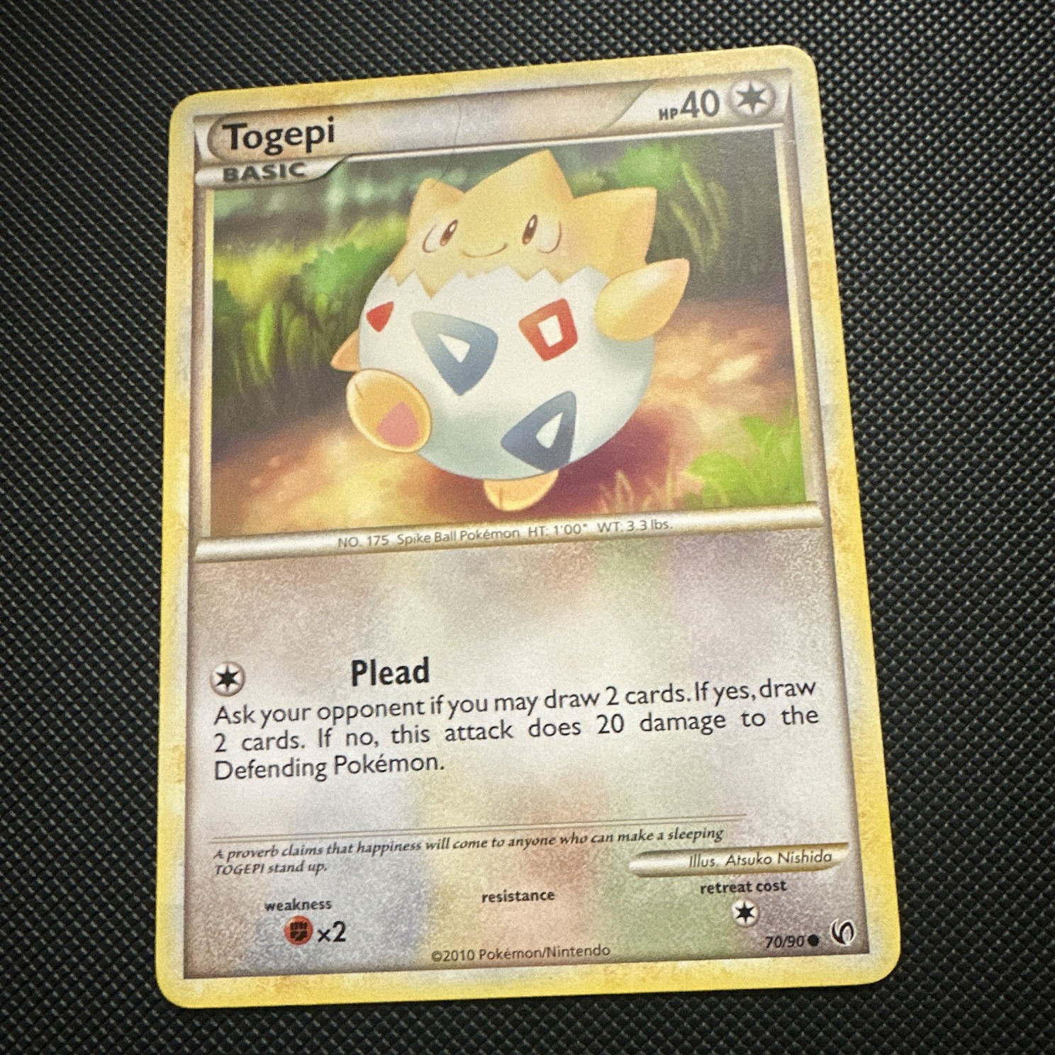 Nintendo Pokemon TCG Togepi 70/90 Undaunted Regular Common Eng