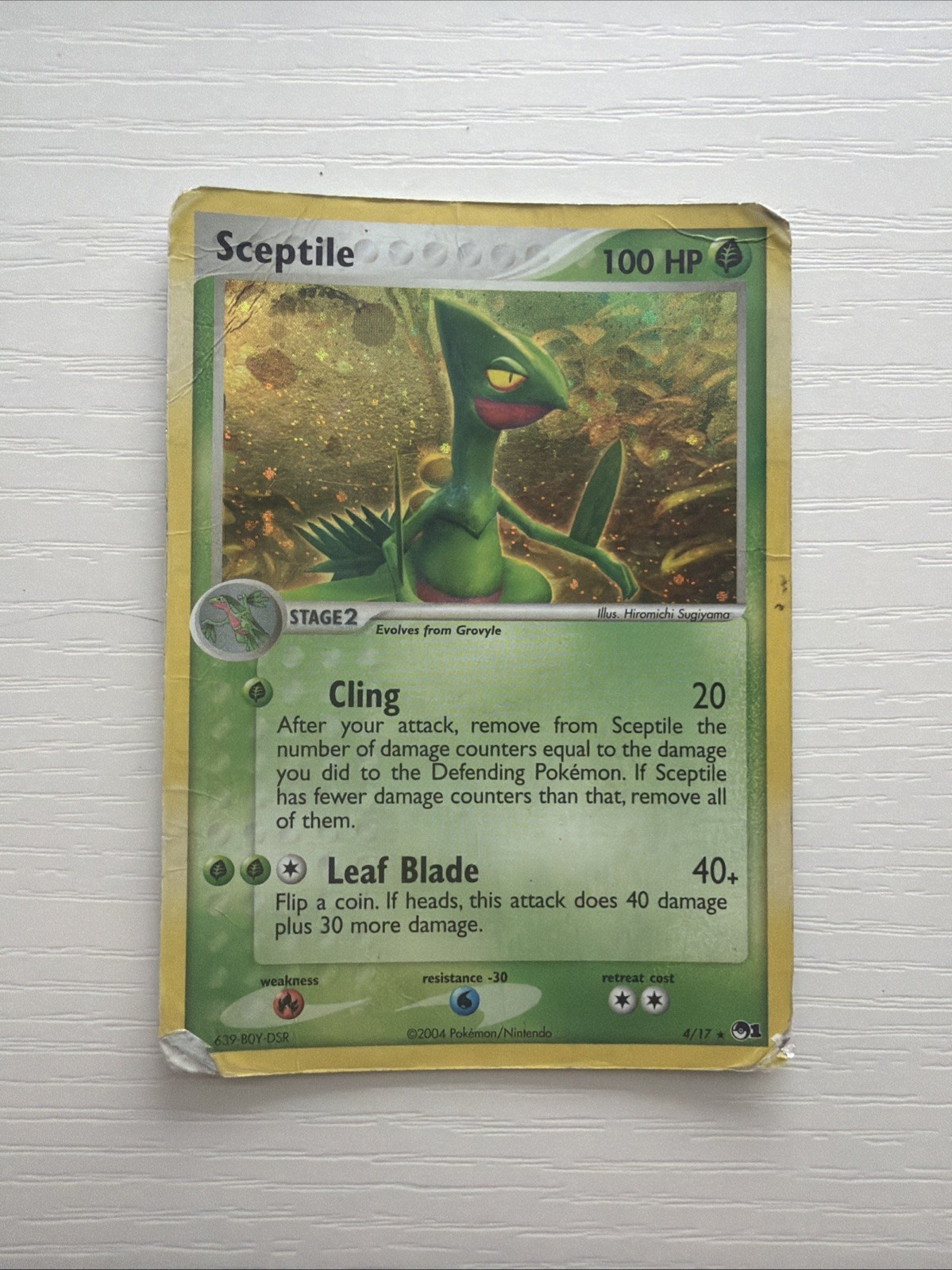 2004 Sceptile POP Series 1 4/17 Holo Rare Pokemon TCG Card HP DMG