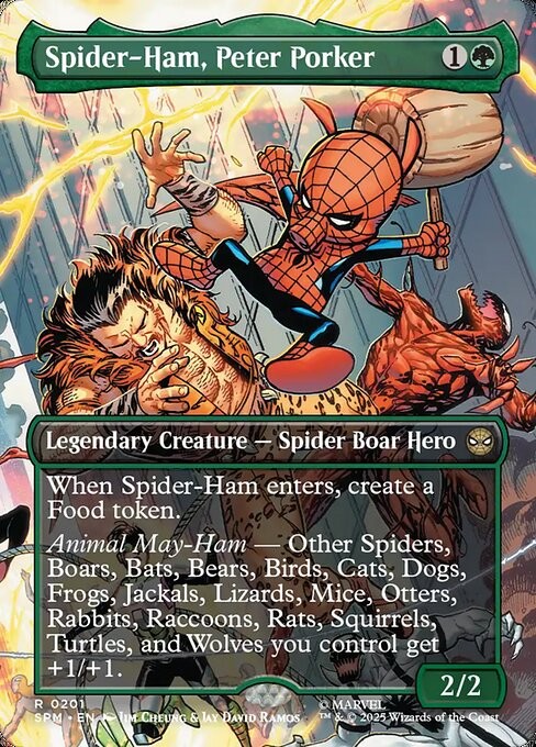 Spider-Ham, Peter Porker Foil Marvel’s Spider-Man 201 NM MTG