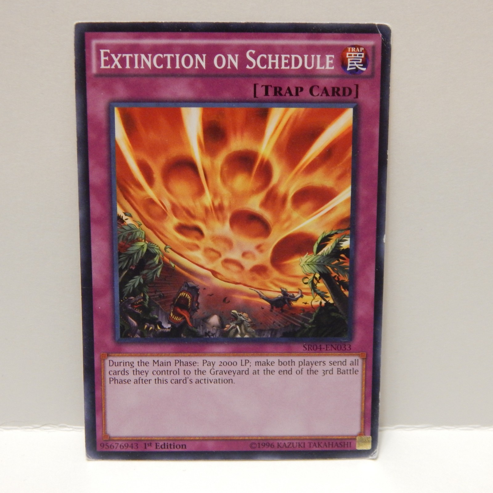 Yu-Gi-Oh! Extinction On Schedule Trap Card