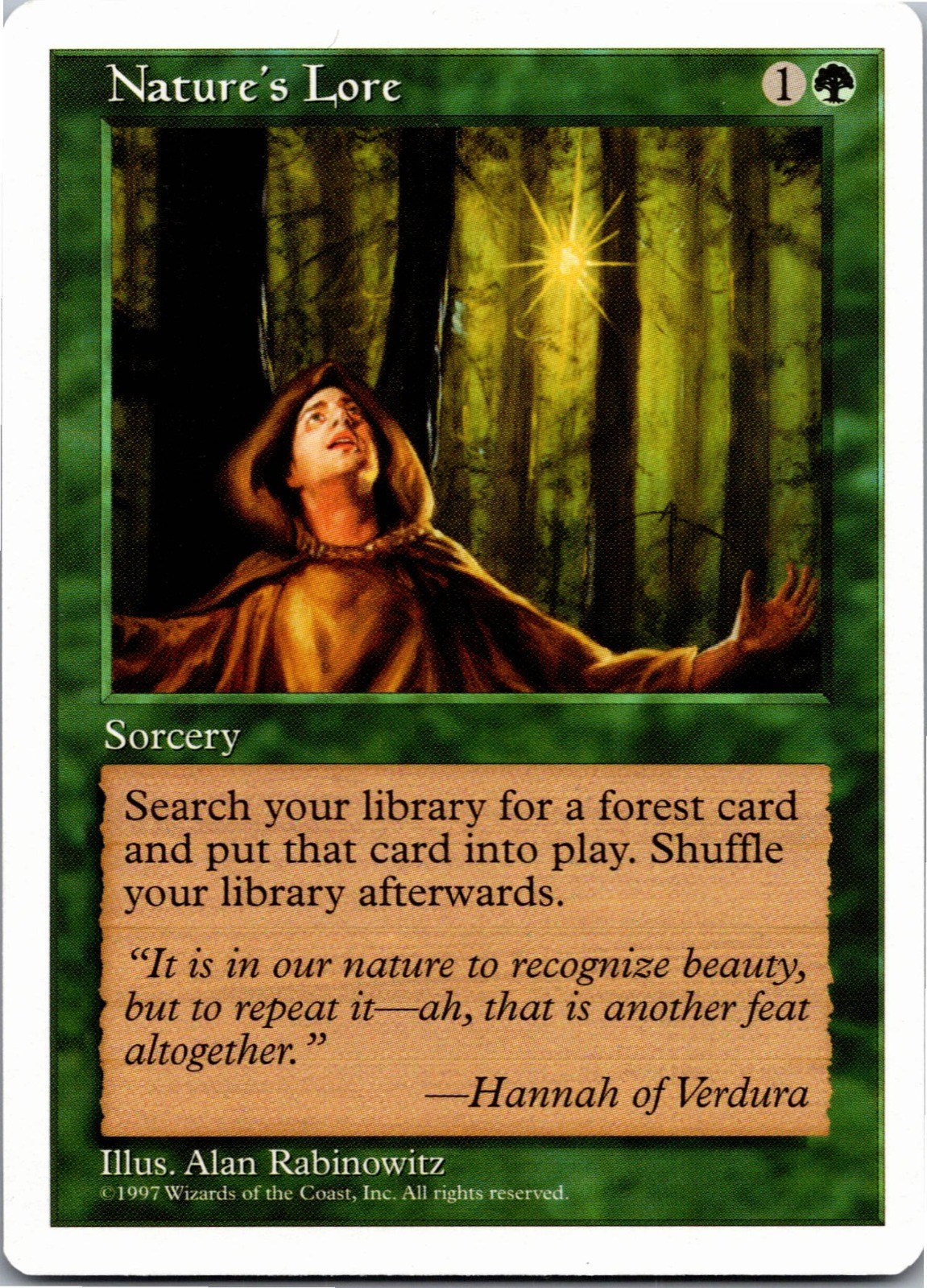 Nature’s Lore – C – MTG: Fifth Edition (5ED – ) 1997 [LP]