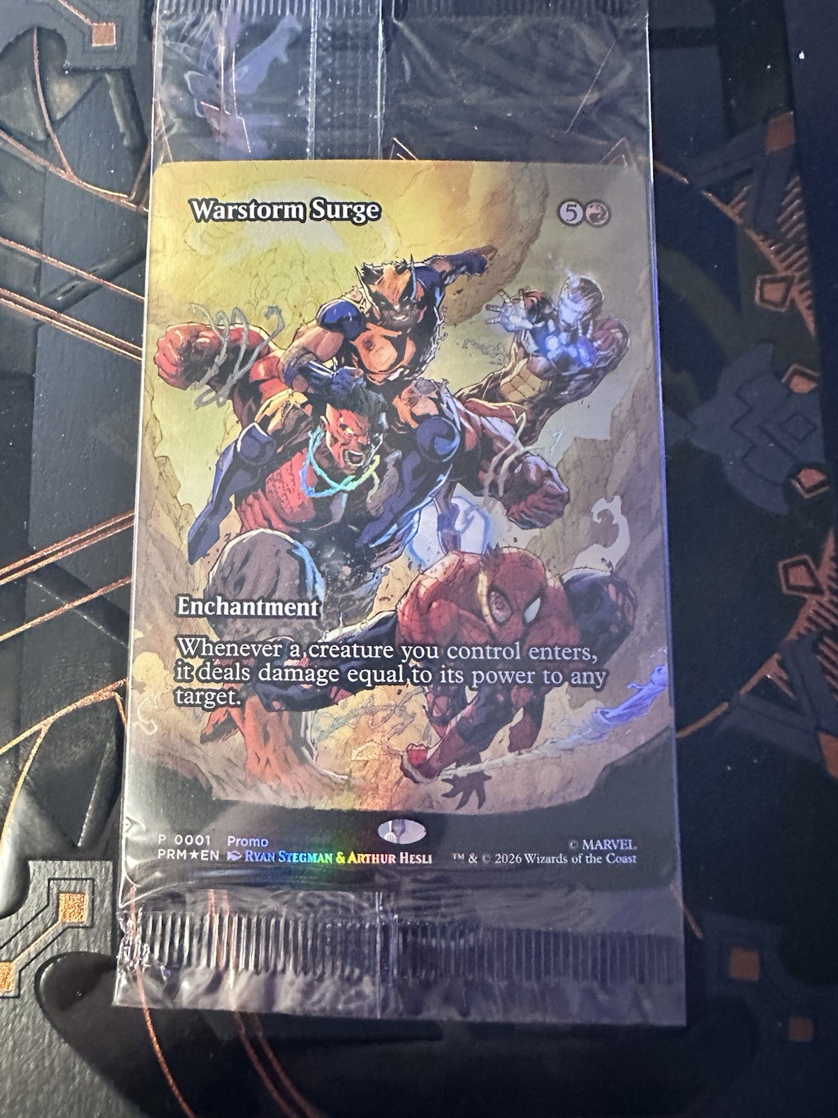 Warstorm Surge Magic The Gathering Exclusive Promo Card Sealed NEW Marvel P0001