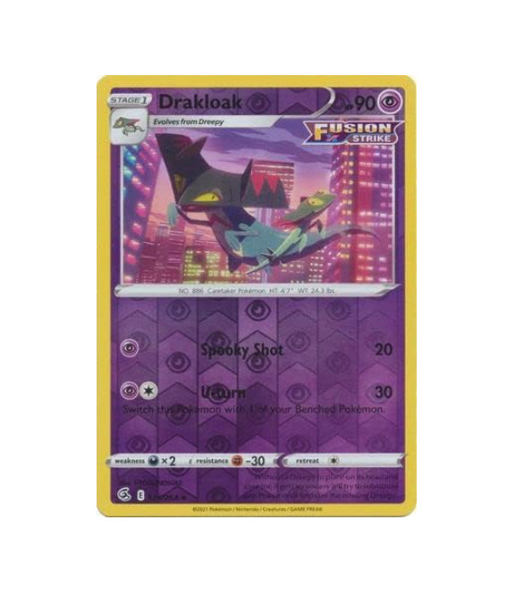 Drakloak – 129/264 – Fusion Strike – Reverse Holo – NM/M