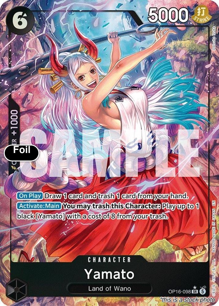 Yamato (Alternate Art) [OP16 – OP16-098] – NM [Foil] TCG One Piece
