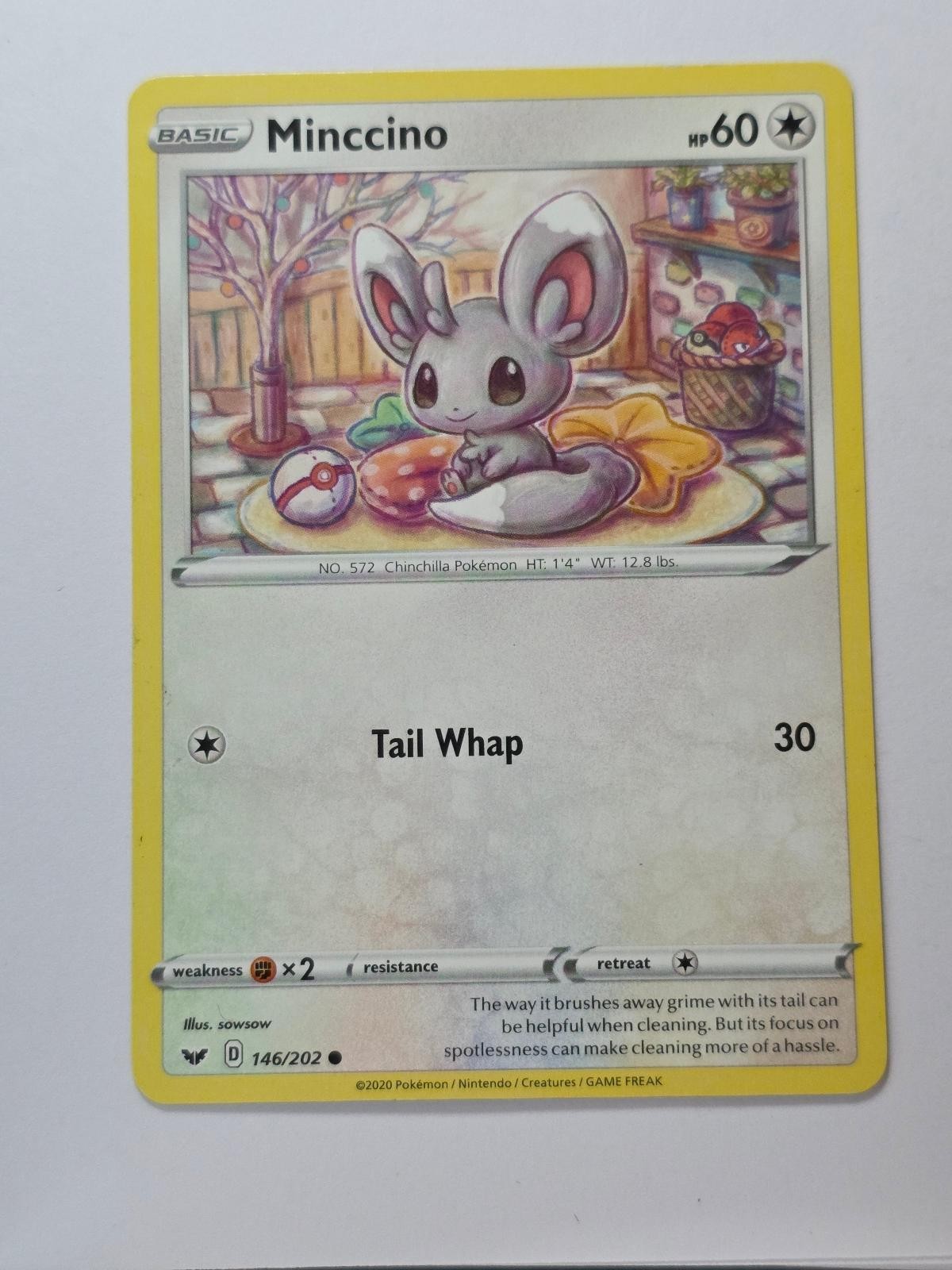 MINCCINO 146/202 COMMON SWORD & SHIELD NM/M POKEMON