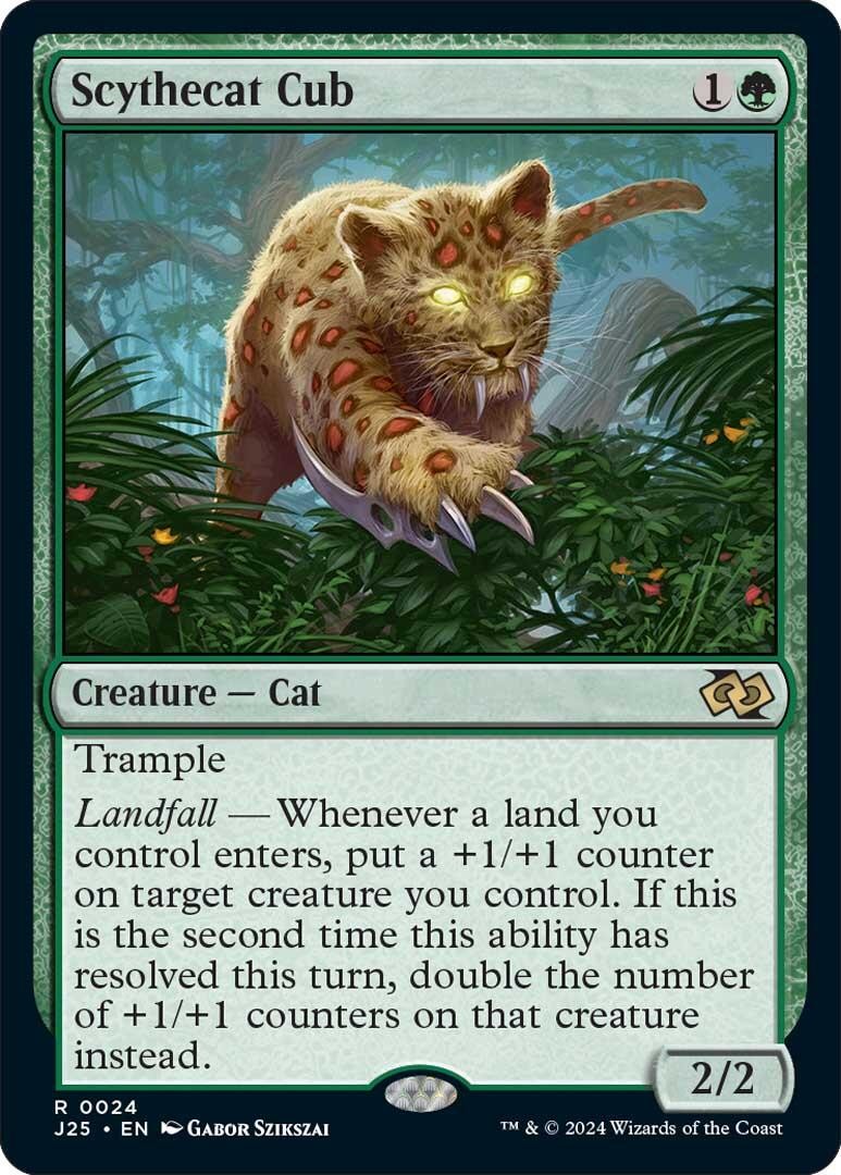 Scythecat Cub [J25 – 24] Magic Foundations Jumpstart NM Rare EN