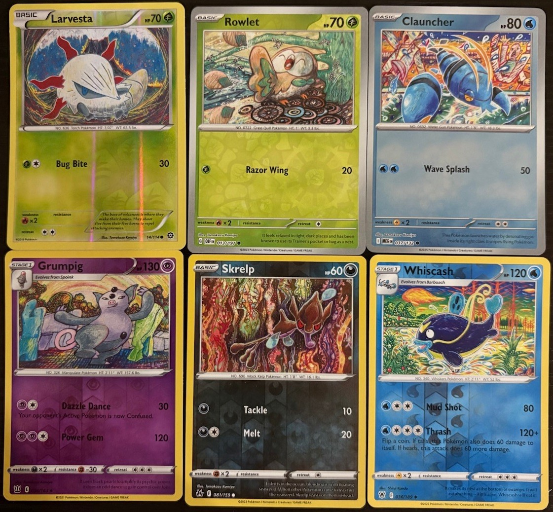 Pokemon TCG Collection From Tomokazu Komiya English Cards NM All in Reverse Holo