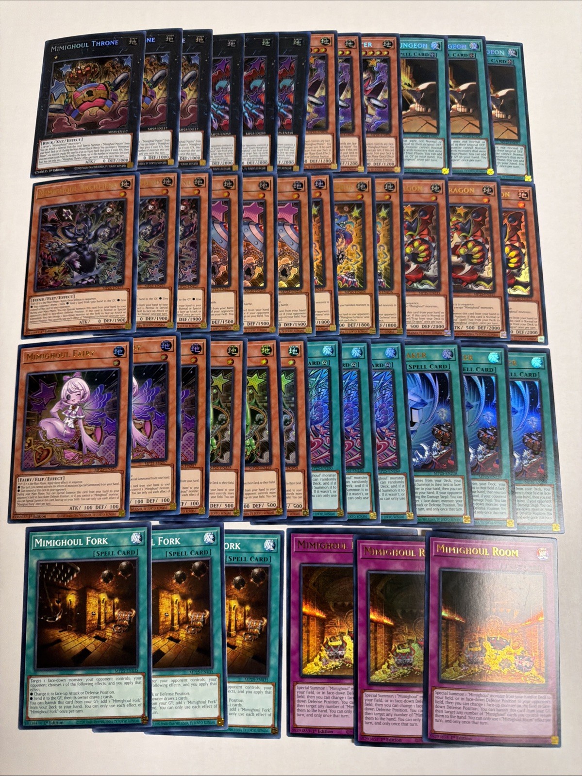 YUGIOH: Mimighoul Deck Core 42 Cards MP25 Mega Pack 2025 Throne
