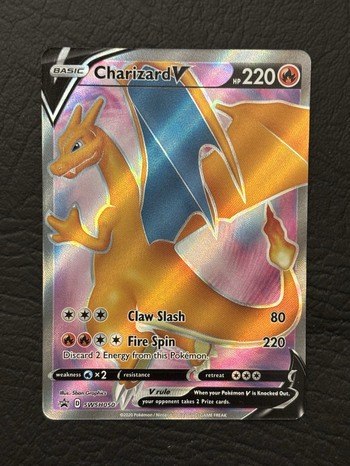 Charizard V SWSH050 Full Art Promo – NM