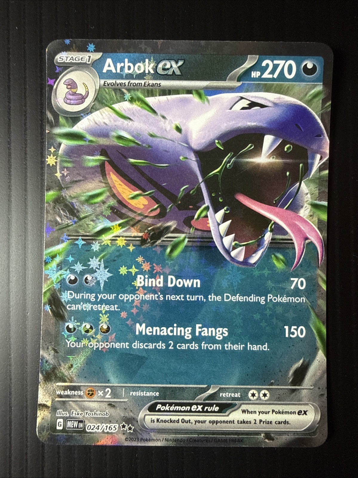 Arbok ex 024/165 SV: Scarlet & Violet 151 Pokemon Card