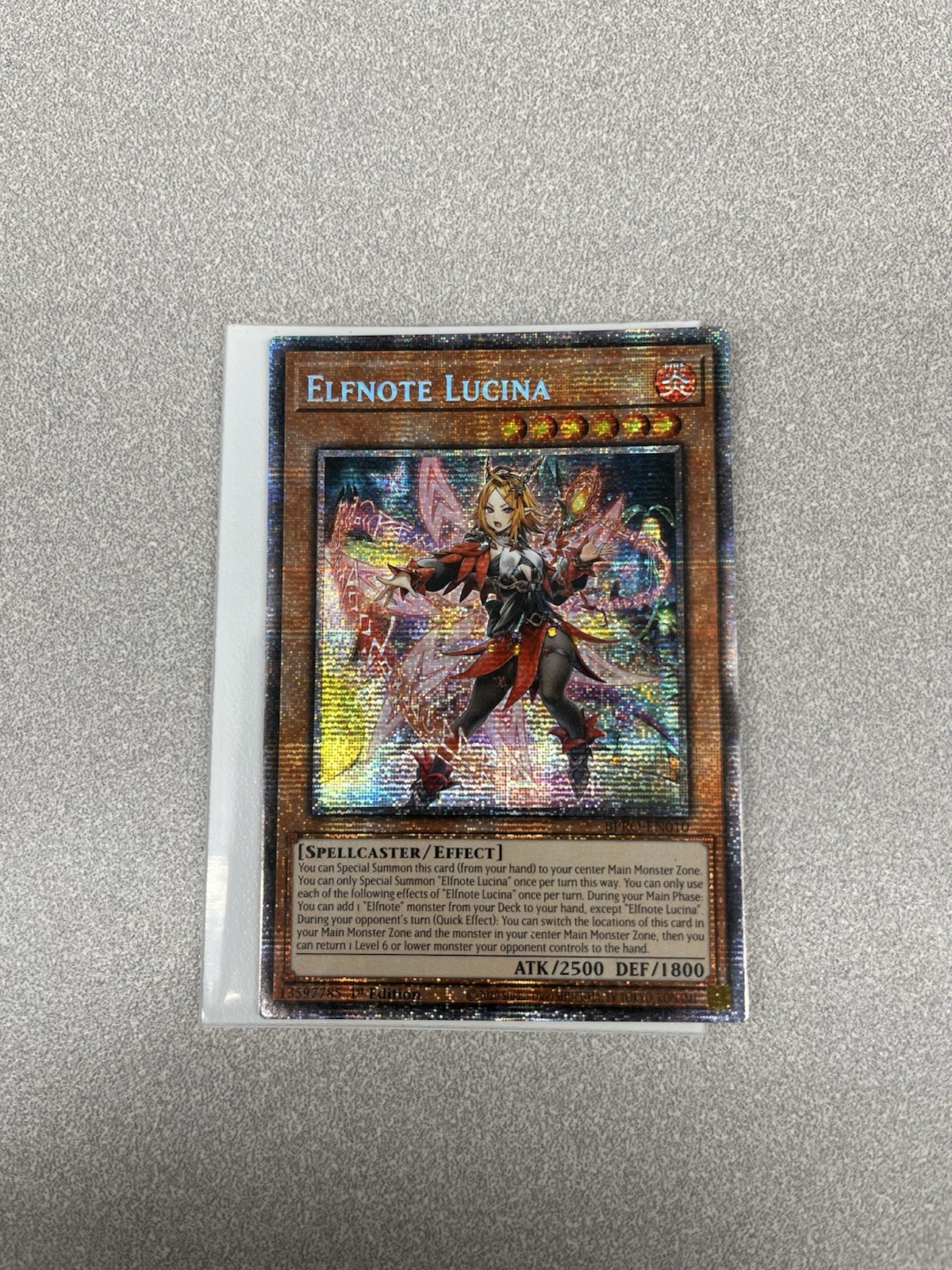 Elfnote Lucina (Starlight Rare) BPRO-EN010 Burst Protocol 1st Edition