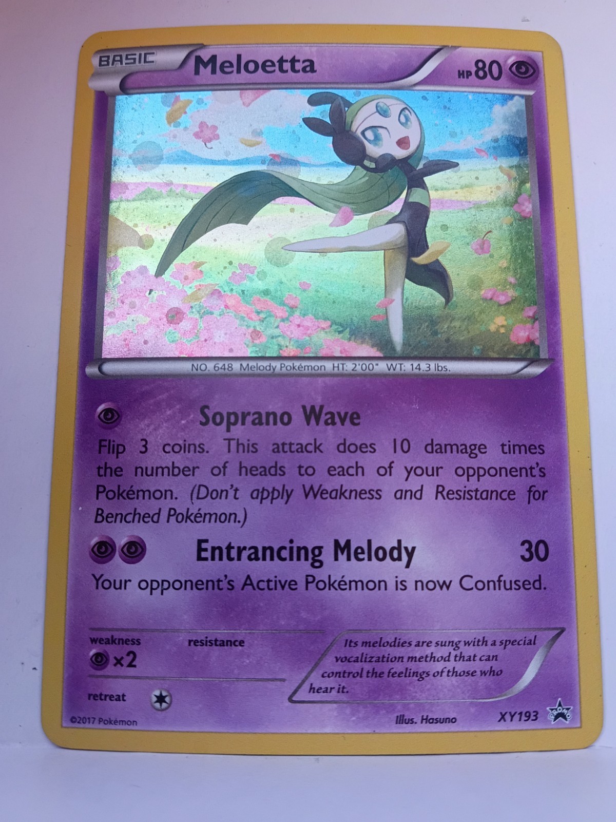 Meloetta XY193 XY Holo