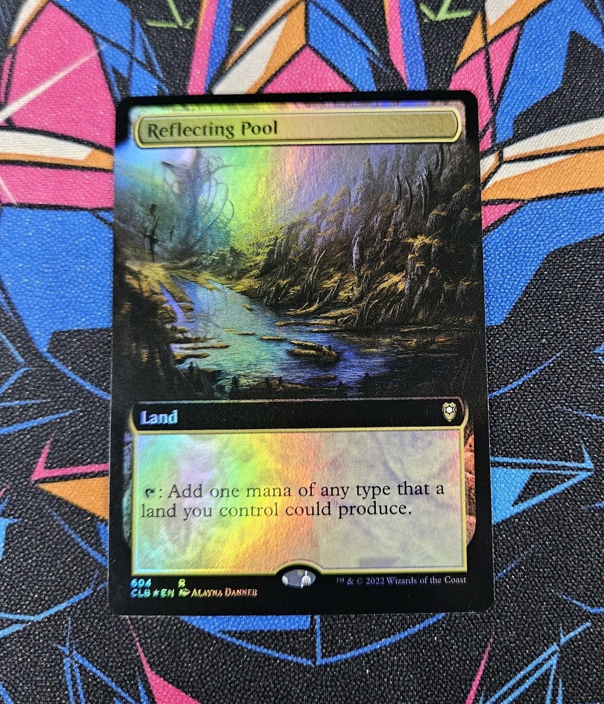 Reflecting Pool NM Extended Art Foil MTG Commander Legends Baldur’s Gate Magic