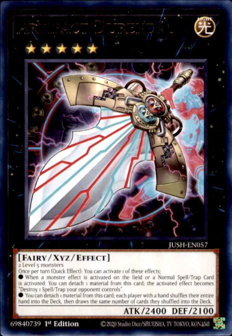 Artifact Durendal (Super Rare) 1st Edition Super Rare Justice Hunters JUSH-EN057