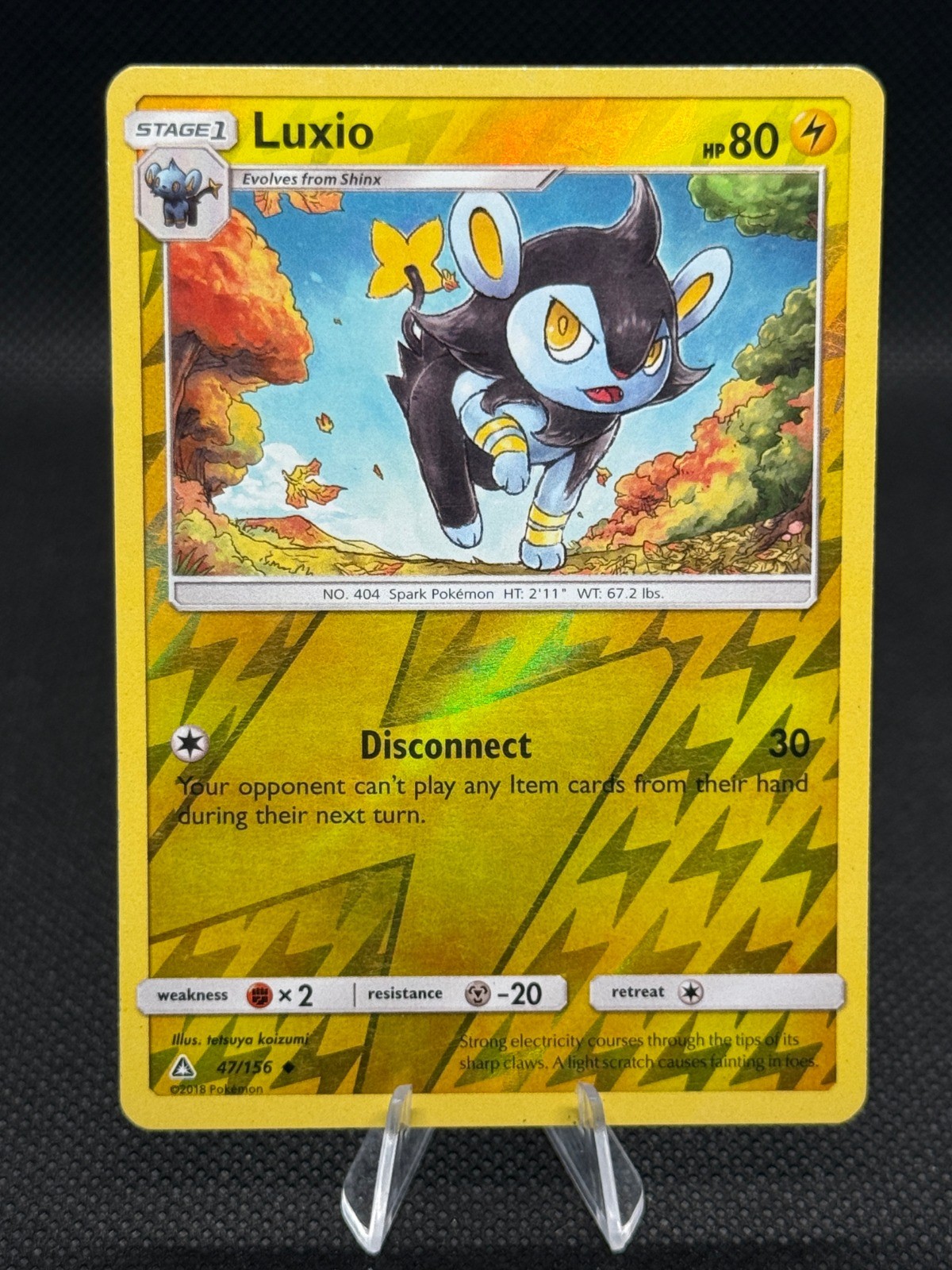 Luxio Reverse Holo Uncommon SM – Ultra Prism 47/156 MP