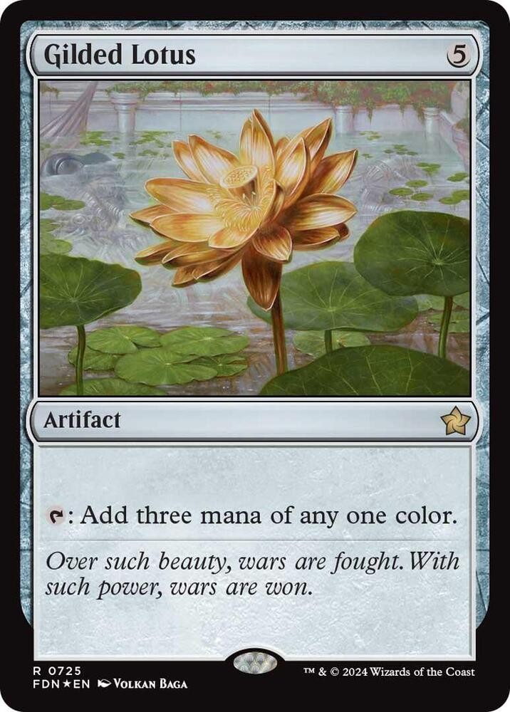 1x Foil Gilded Lotus – Foundations NM – MTG