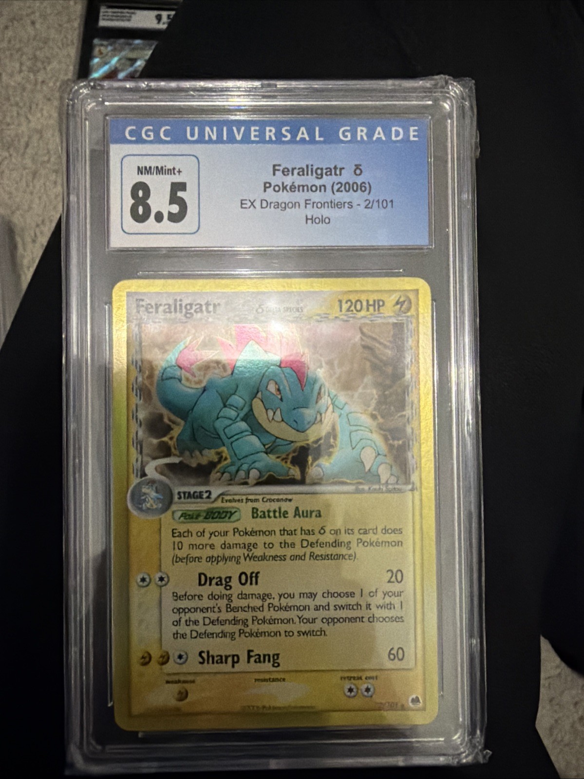Pokémon Feraligatr EX Dragon Frontiers 2/101 Holo Rare Stamped 120HP