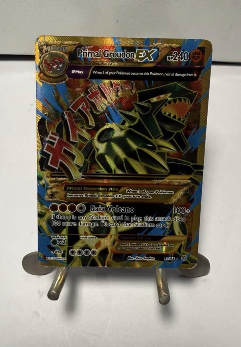 Primal Groudon EX (Shiny Full Art) Pokemon XY-Ancient Origins 97/98