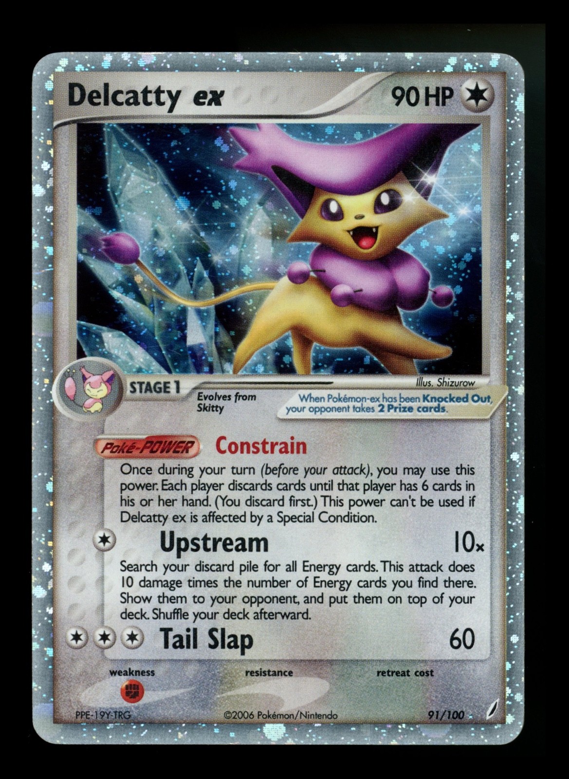 #3 Delcatty ex 91/100 EX Crystal Guardians 2006 Holo Pokémon Card TCG
