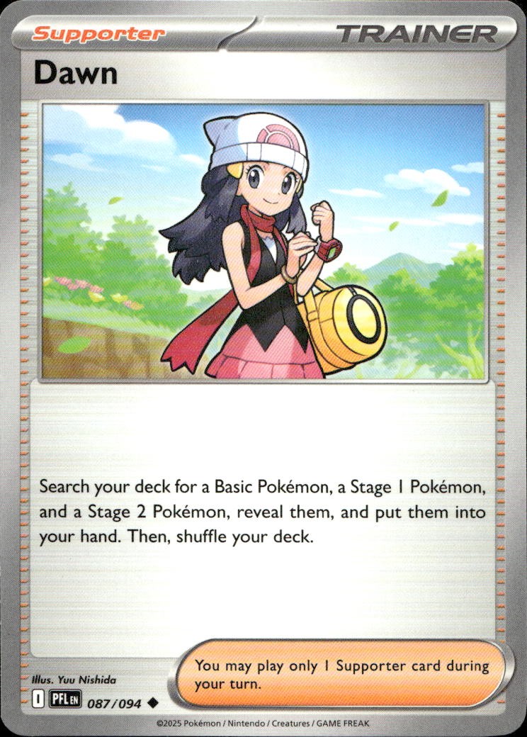 Dawn 087/094 ME02 Phantasmal Flames U NM English Pokémon