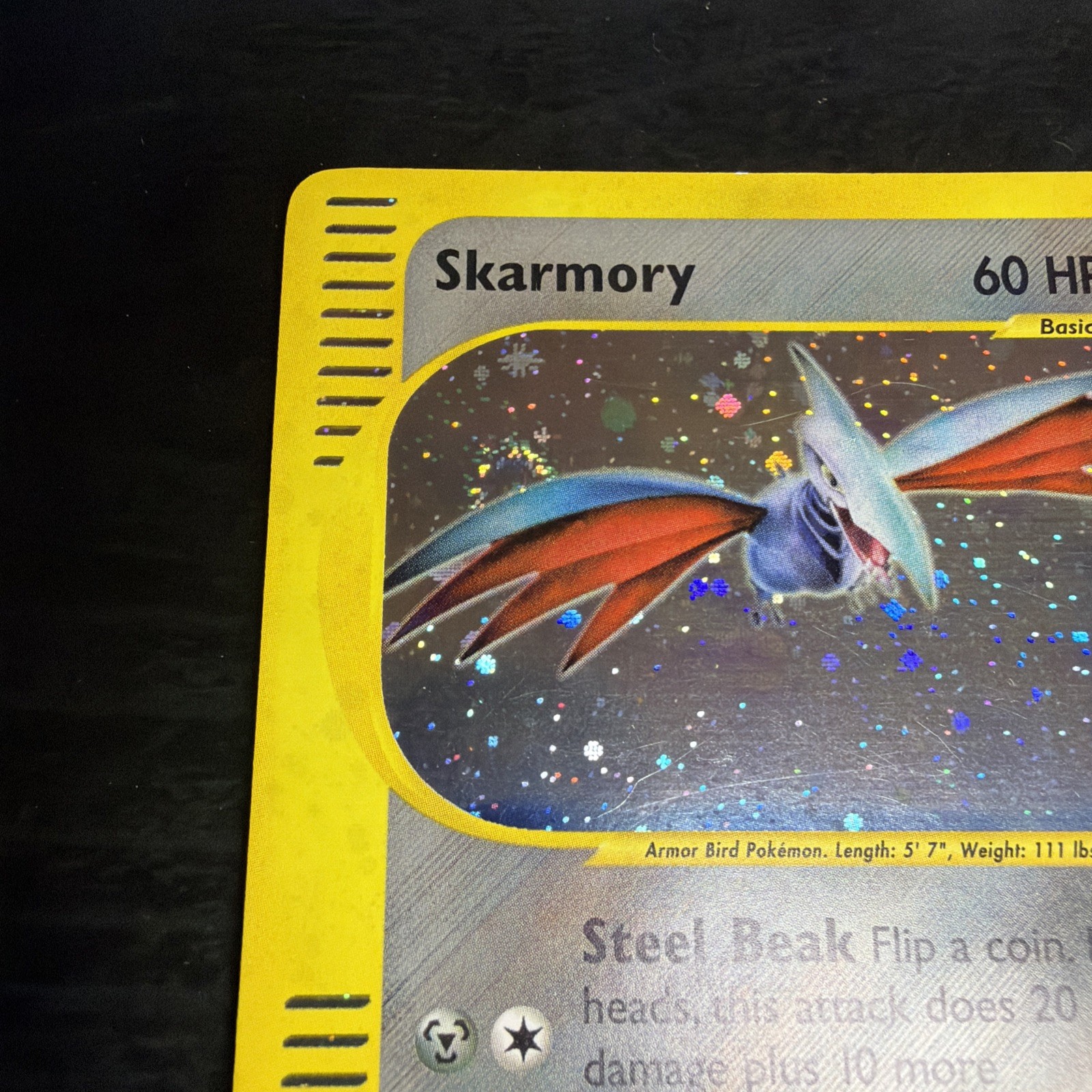 Skarmory (27) Holo Rare Expedition 027/165 Pokemon Card SWIRL 💫🔥🔥🔥